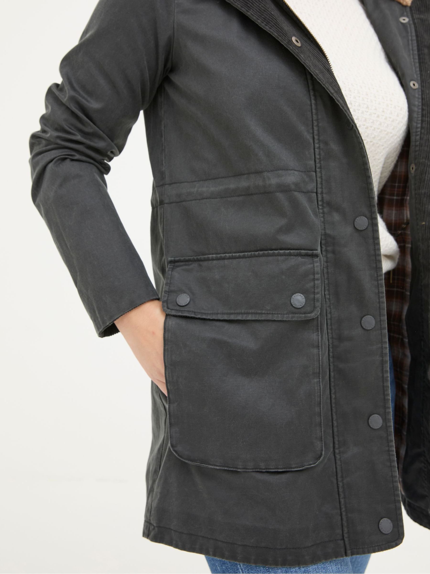 Cheshire Washed Black Longline Coat - Image 4 of 5