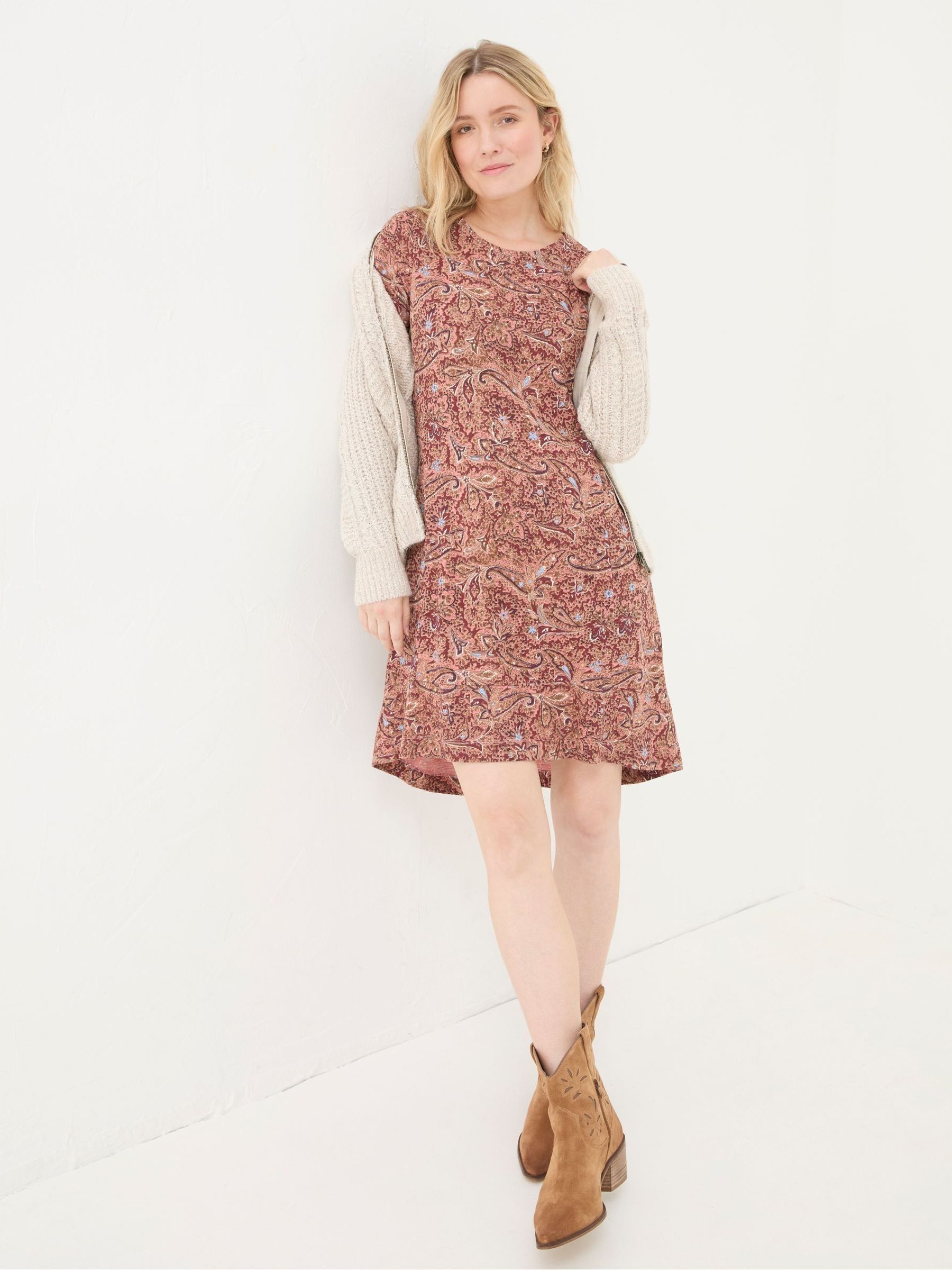 Simone Pink Jersey Dress - Image 2 of 5