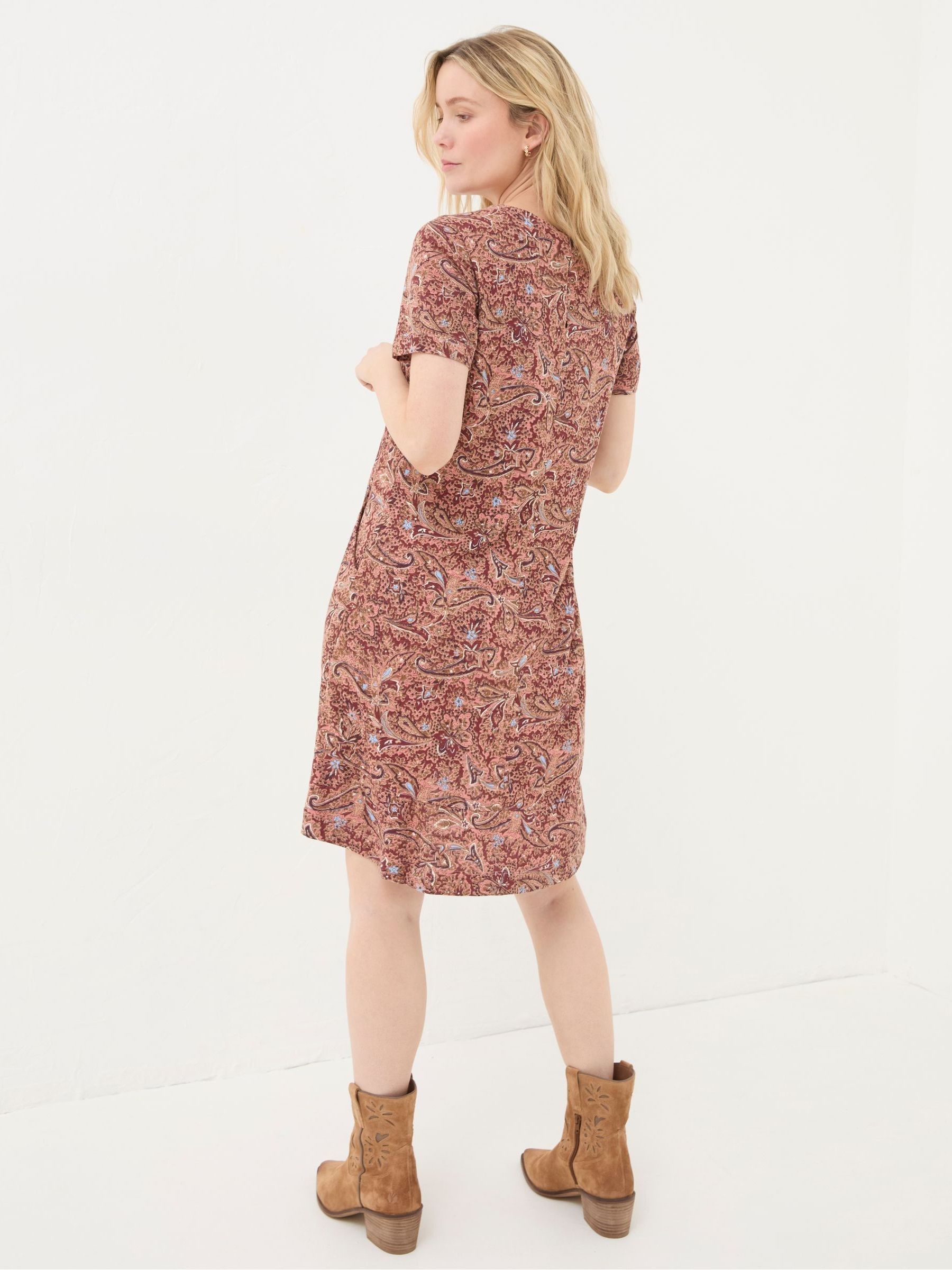 Simone Pink Jersey Dress - Image 3 of 5