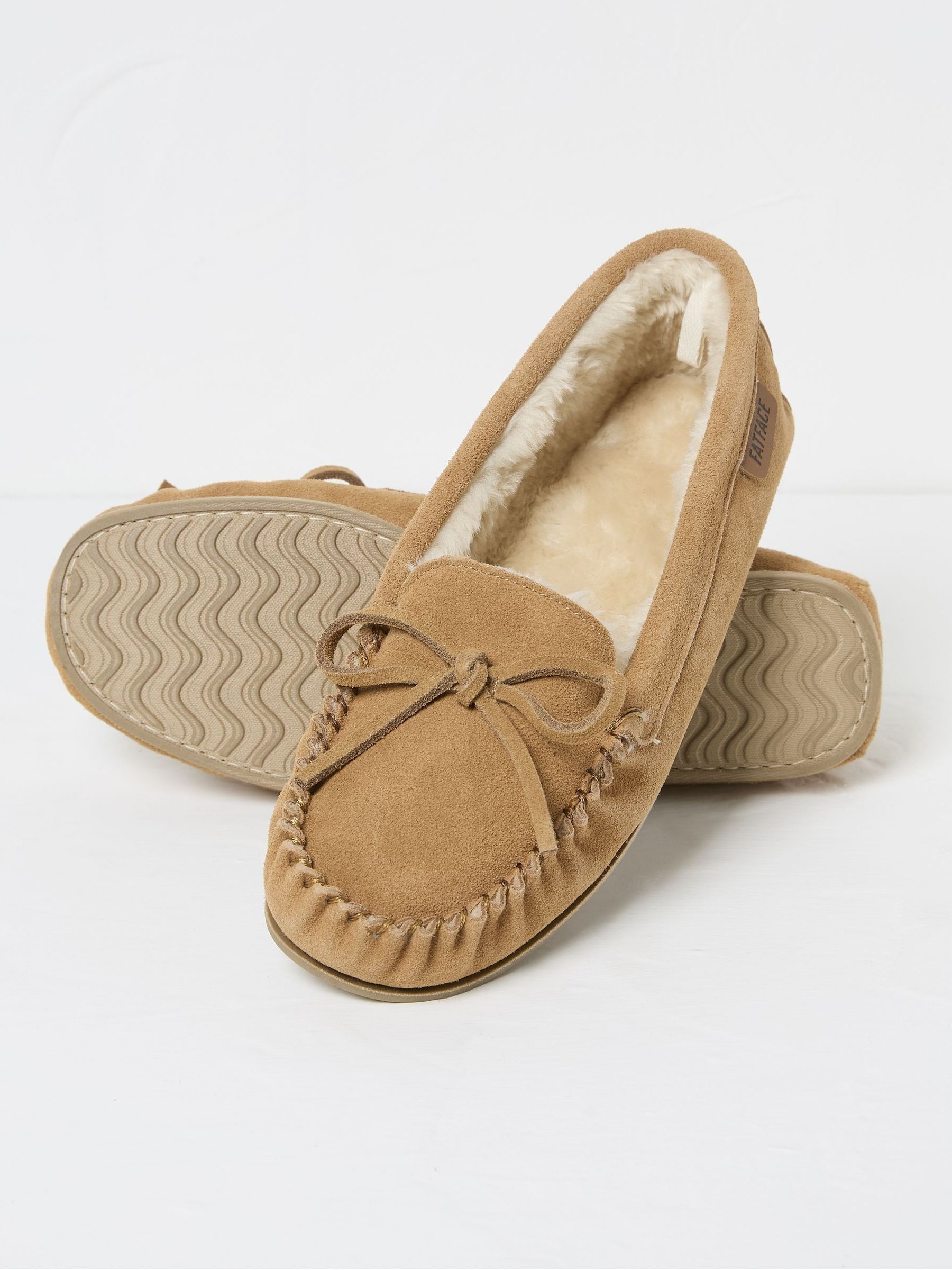 Cara Tan Brown Cara Suede Moccasins - Image 2 of 2