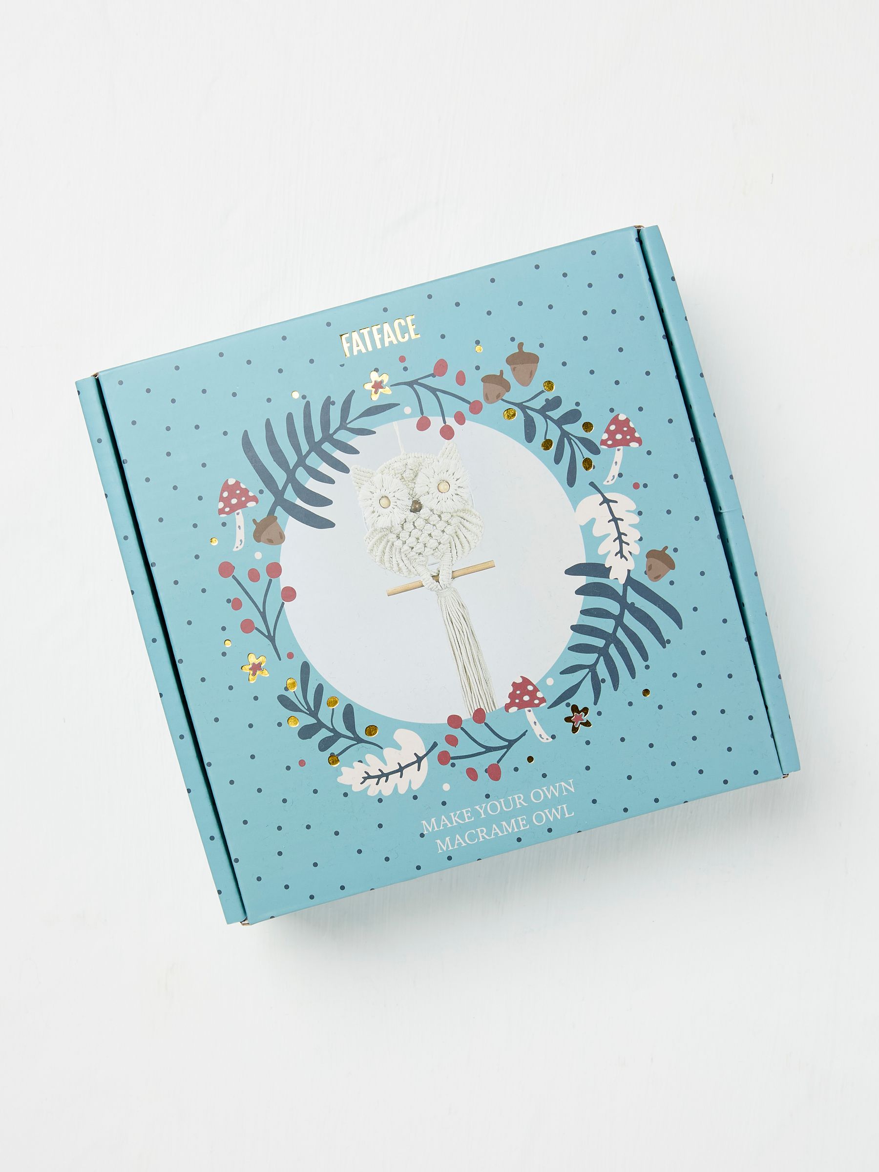 Natural Make Your Own Macrame Owl Kit - Image 1 of 2