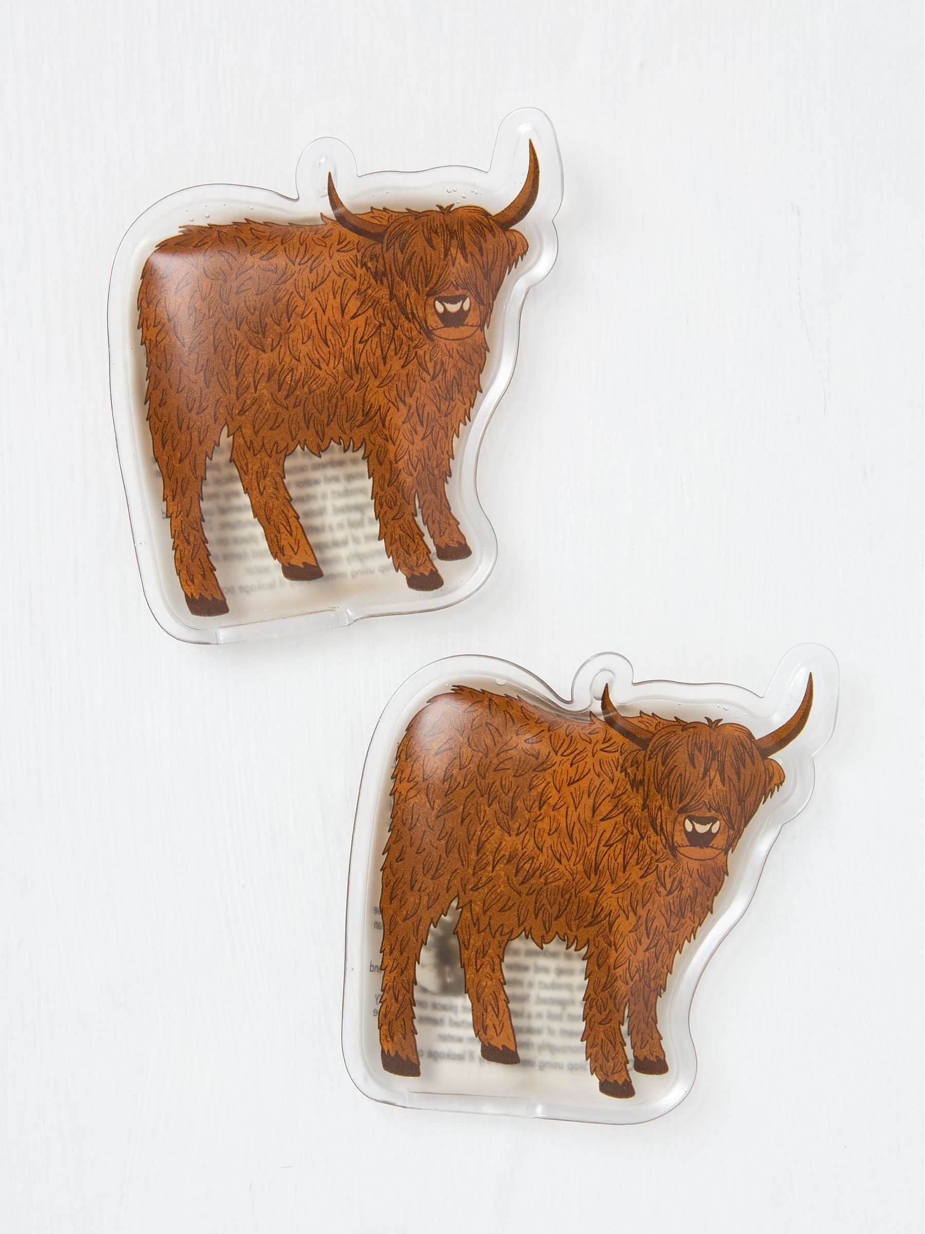 Multi Colour Highland Cow Hand Warmers - Image 2 of 2 Multi Colour Highland Cow Hand Warmers - Image 2 of 2