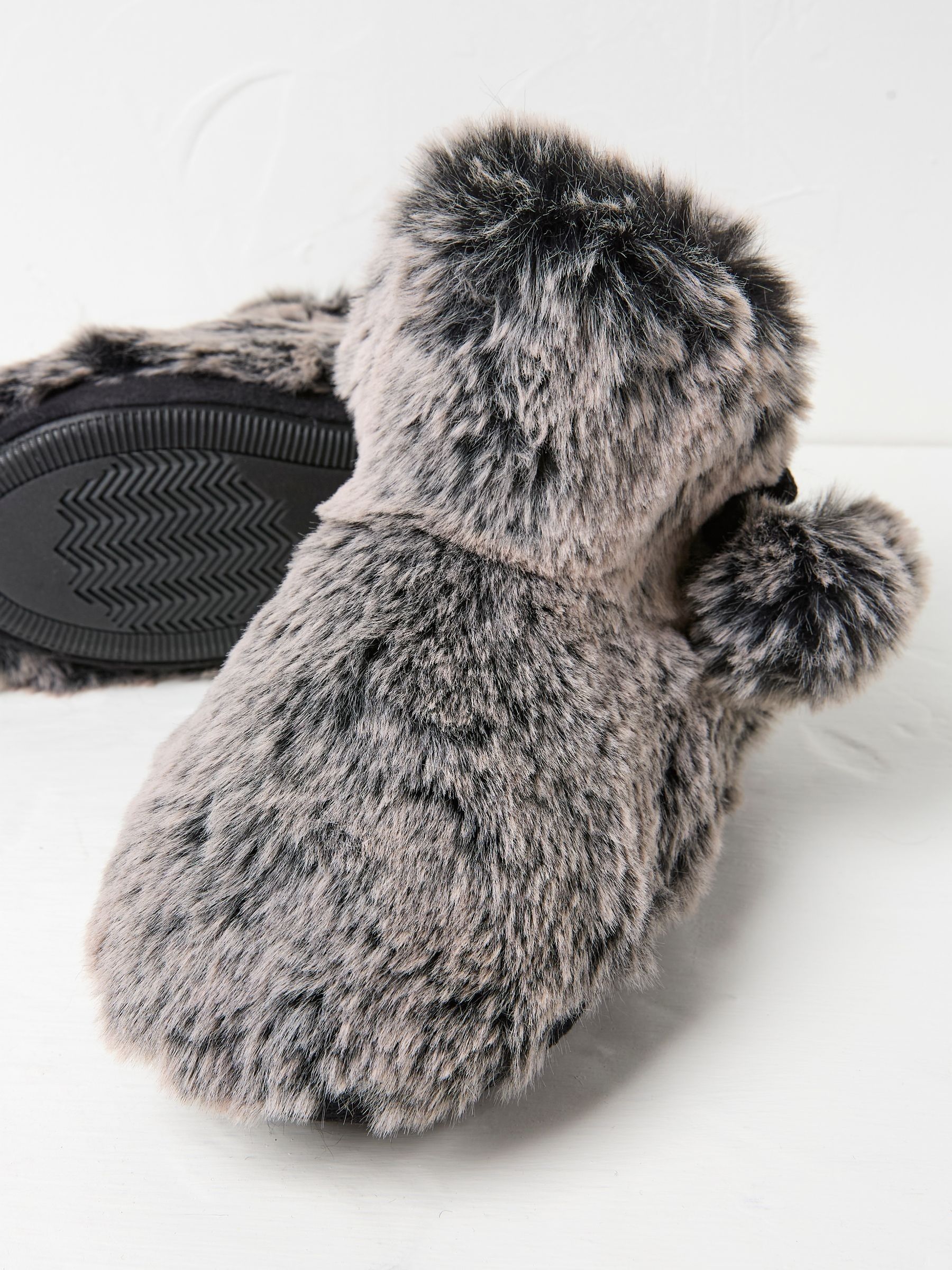 Farah Oatmeal Faux Fur Boots - Image 2 of 2