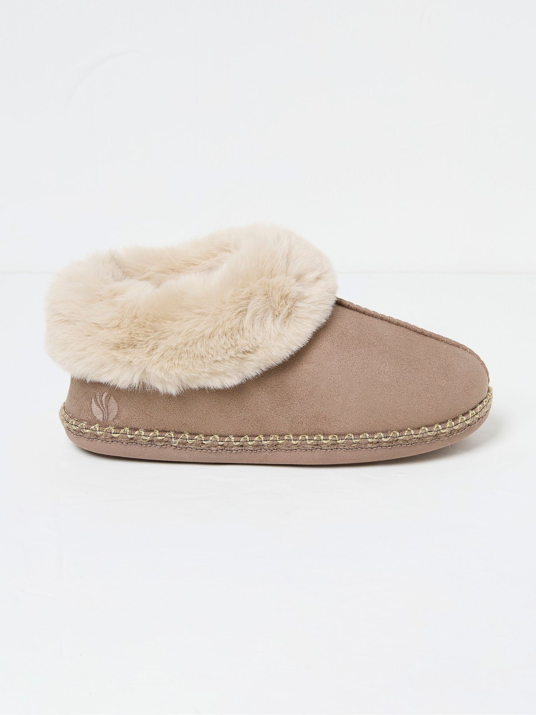 Maia Dark Natural Boots Slippers - Image 1 of 2