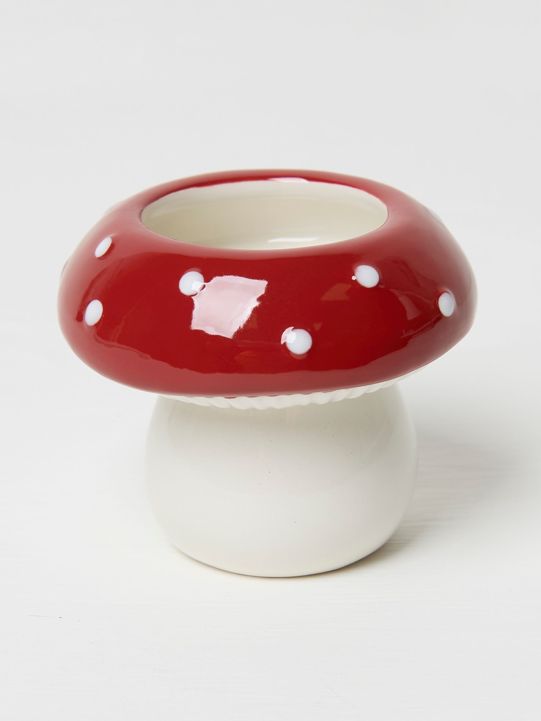Red Toadstool Ceramic Tealight Holder - Image 2 of 2 Red Toadstool Ceramic Tealight Holder - Image 2 of 2