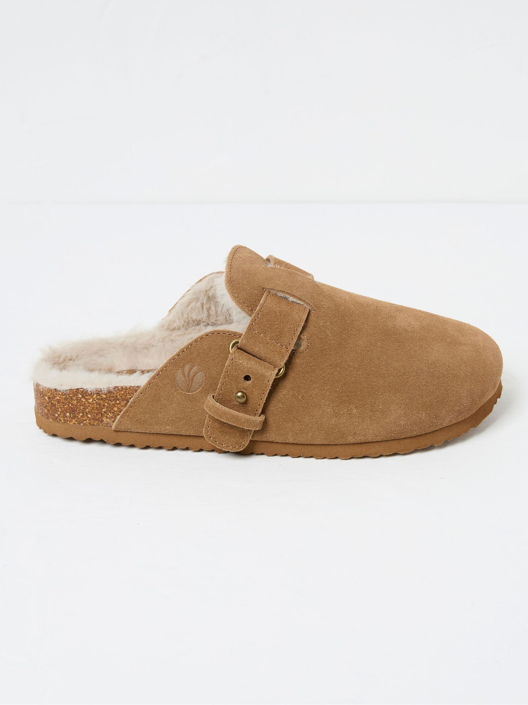 Elsie Tan Brown House Shoes - Image 1 of 2