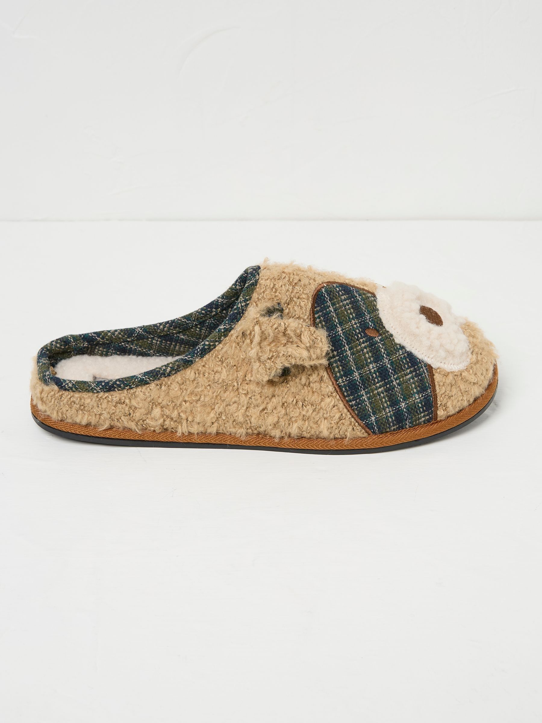 Tobi Tan Brown Terrier Dog Slippers - Image 2 of 2