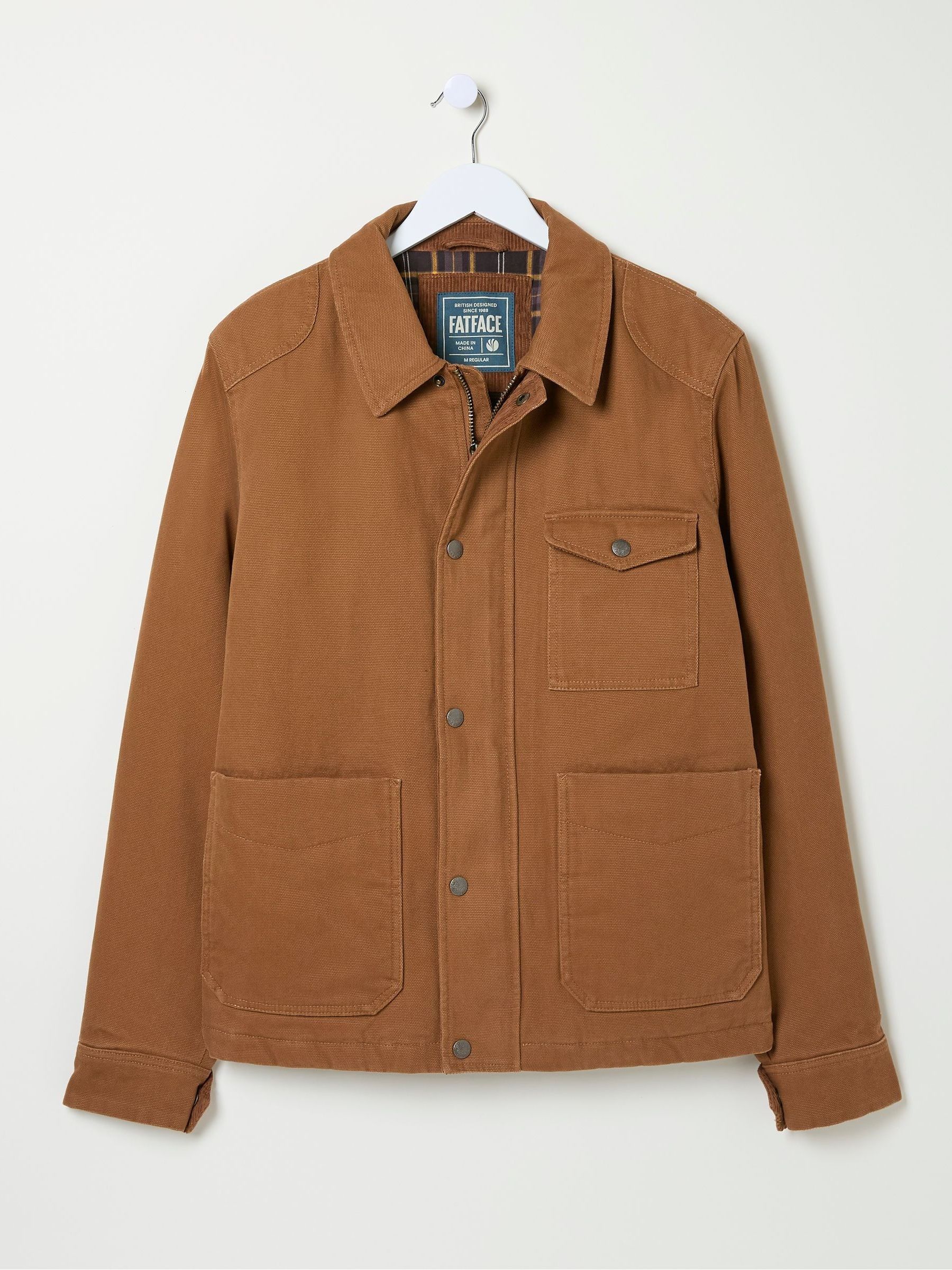 Brandon Tan Brown Canvas Jacket - Image 5 of 5