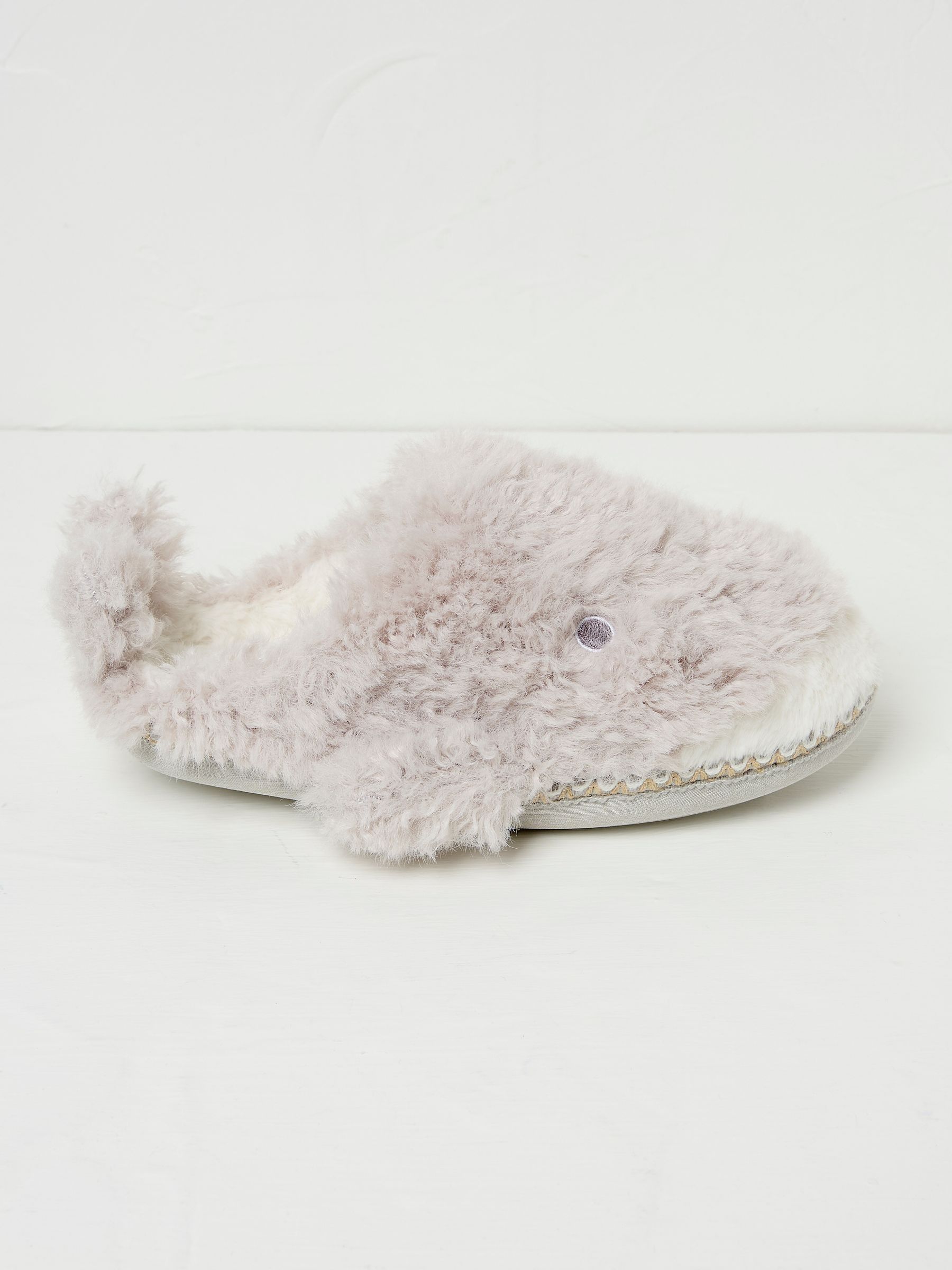 Wynn Whale Light Grey Slippers - Image 2 of 3