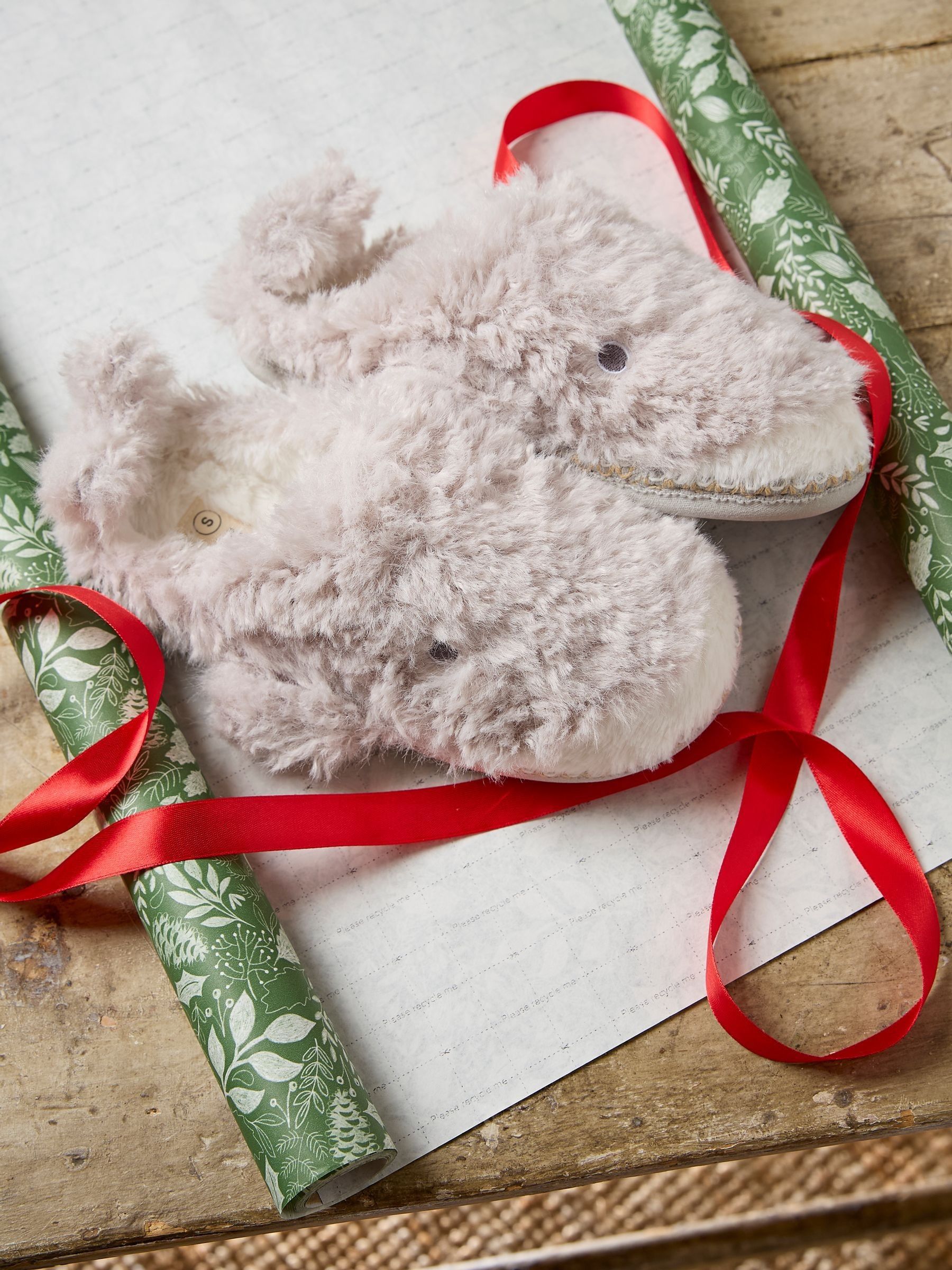 Wynn Whale Light Grey Slippers - Image 3 of 3