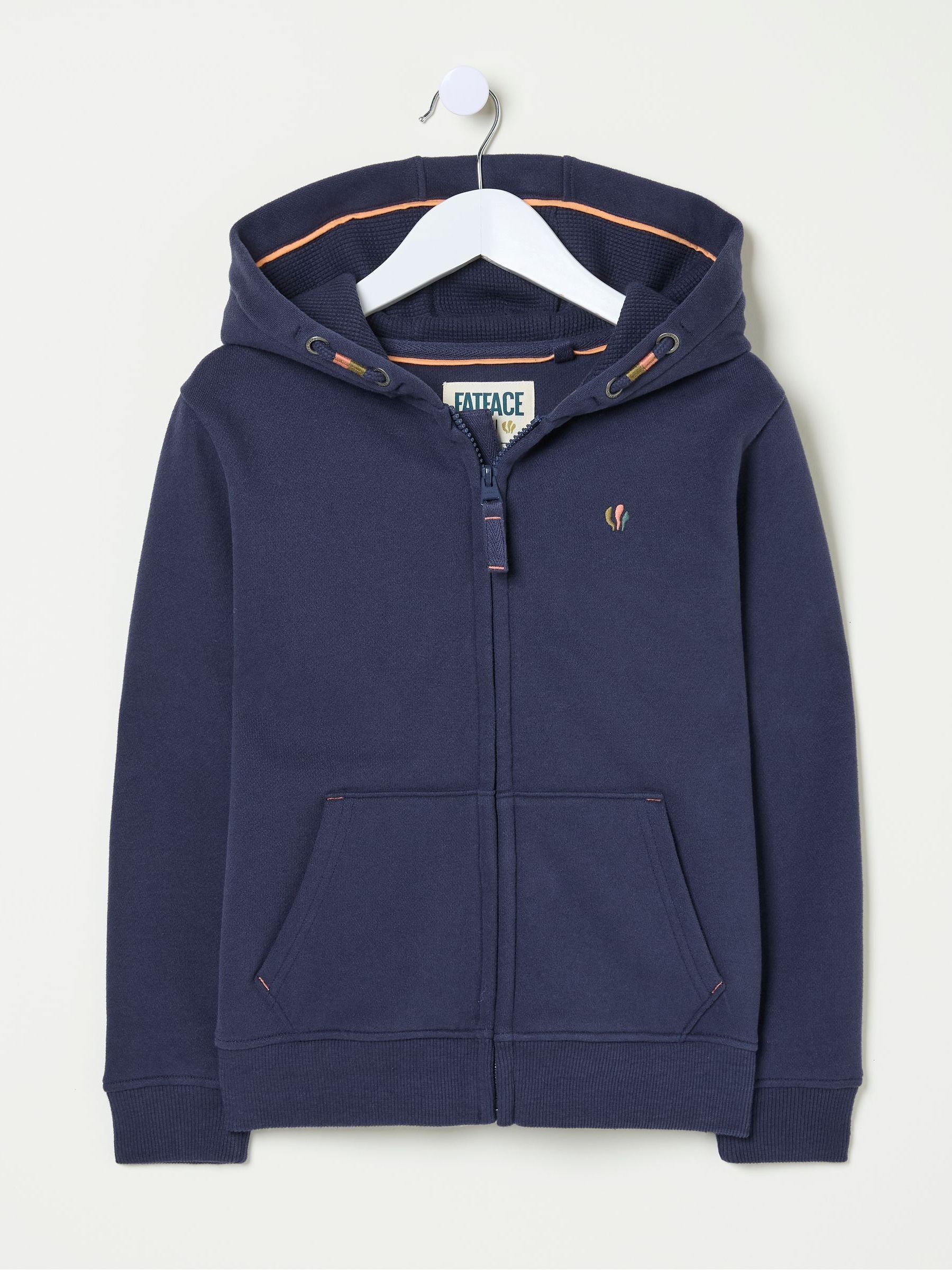 Navy Blue Adventure Zip Through Hoodie - Image 4 of 6