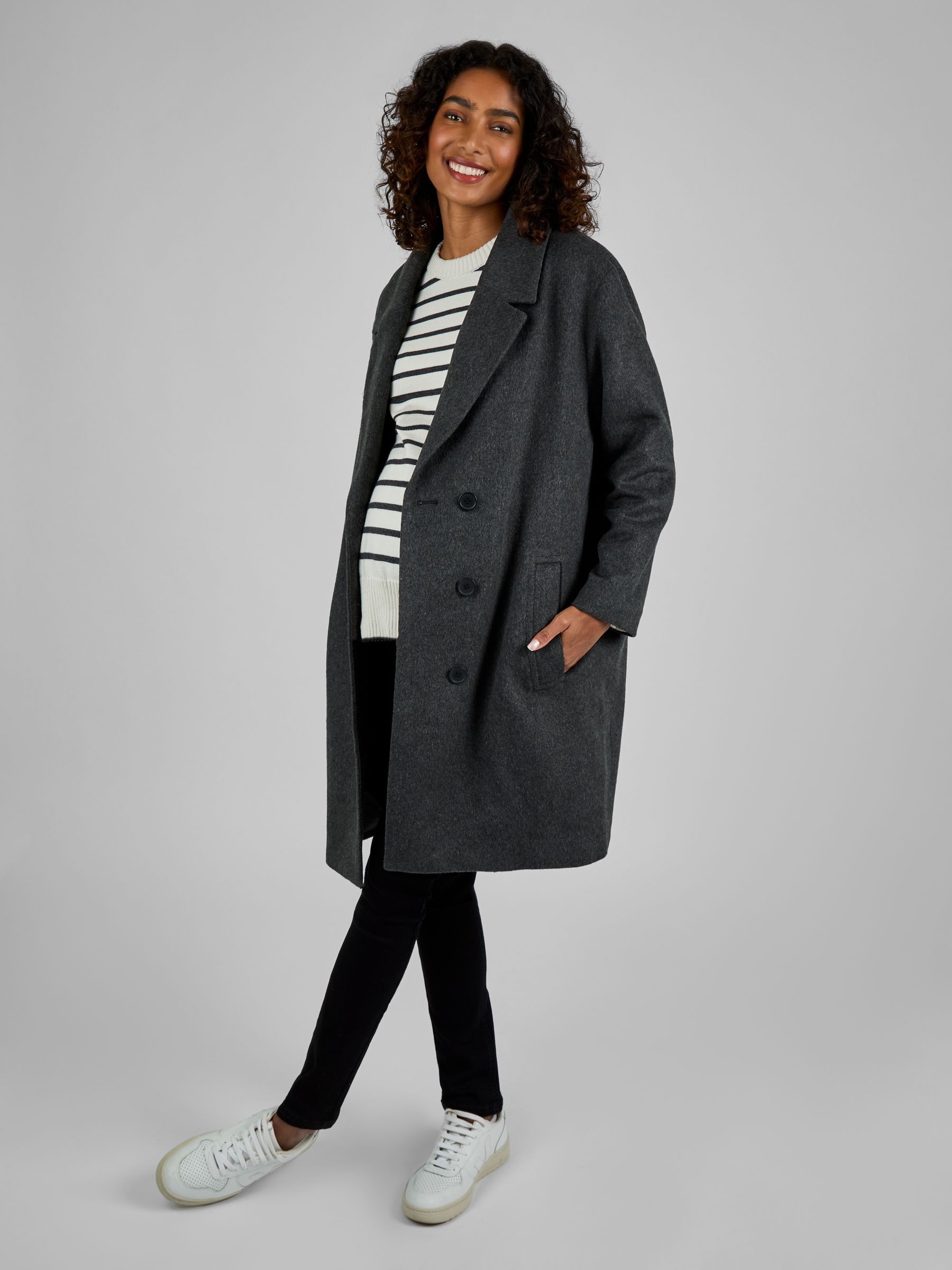 Grey Maternity Tailored Coat - Image 1 of 5