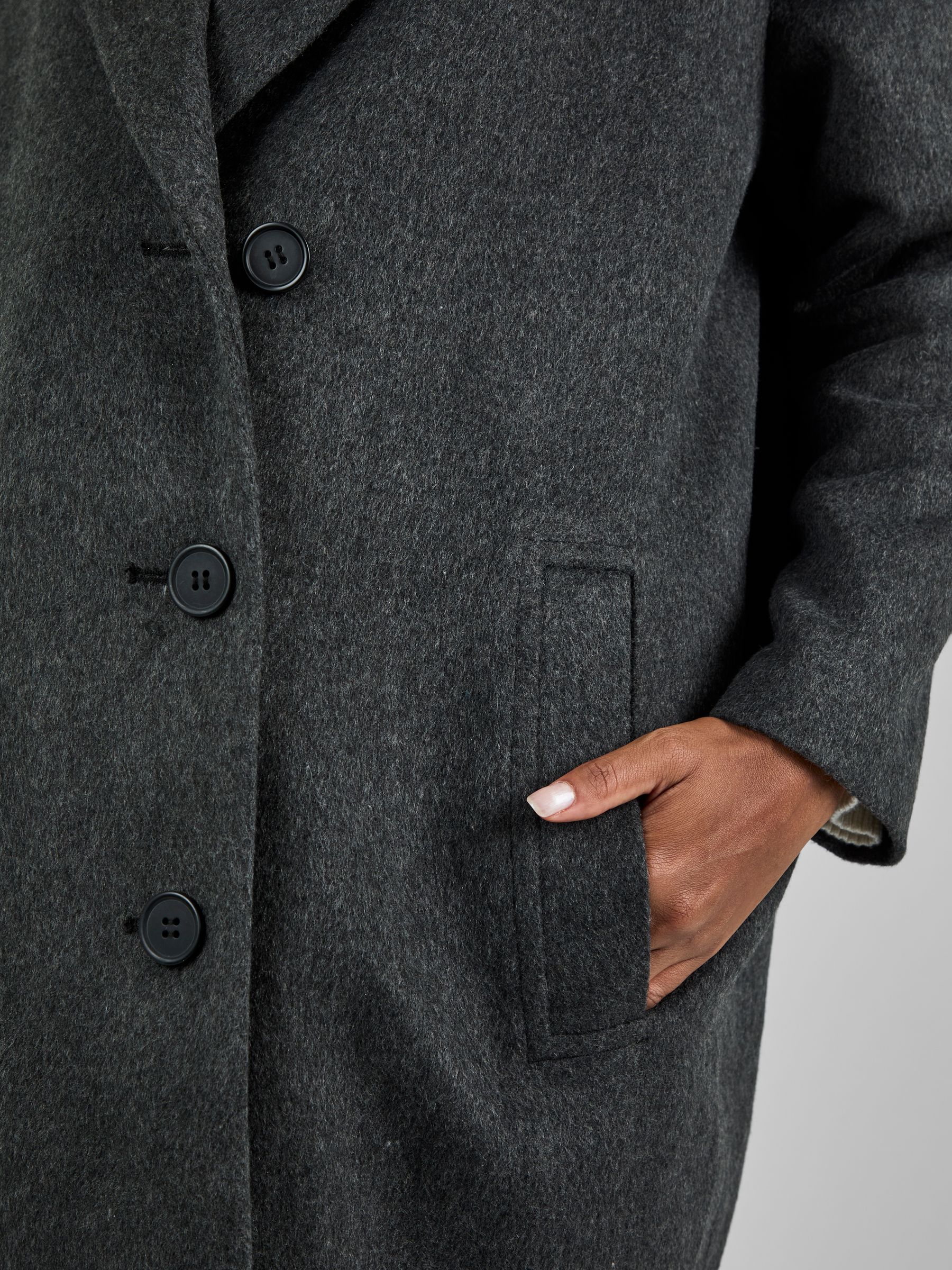 Grey Maternity Tailored Coat - Image 4 of 5