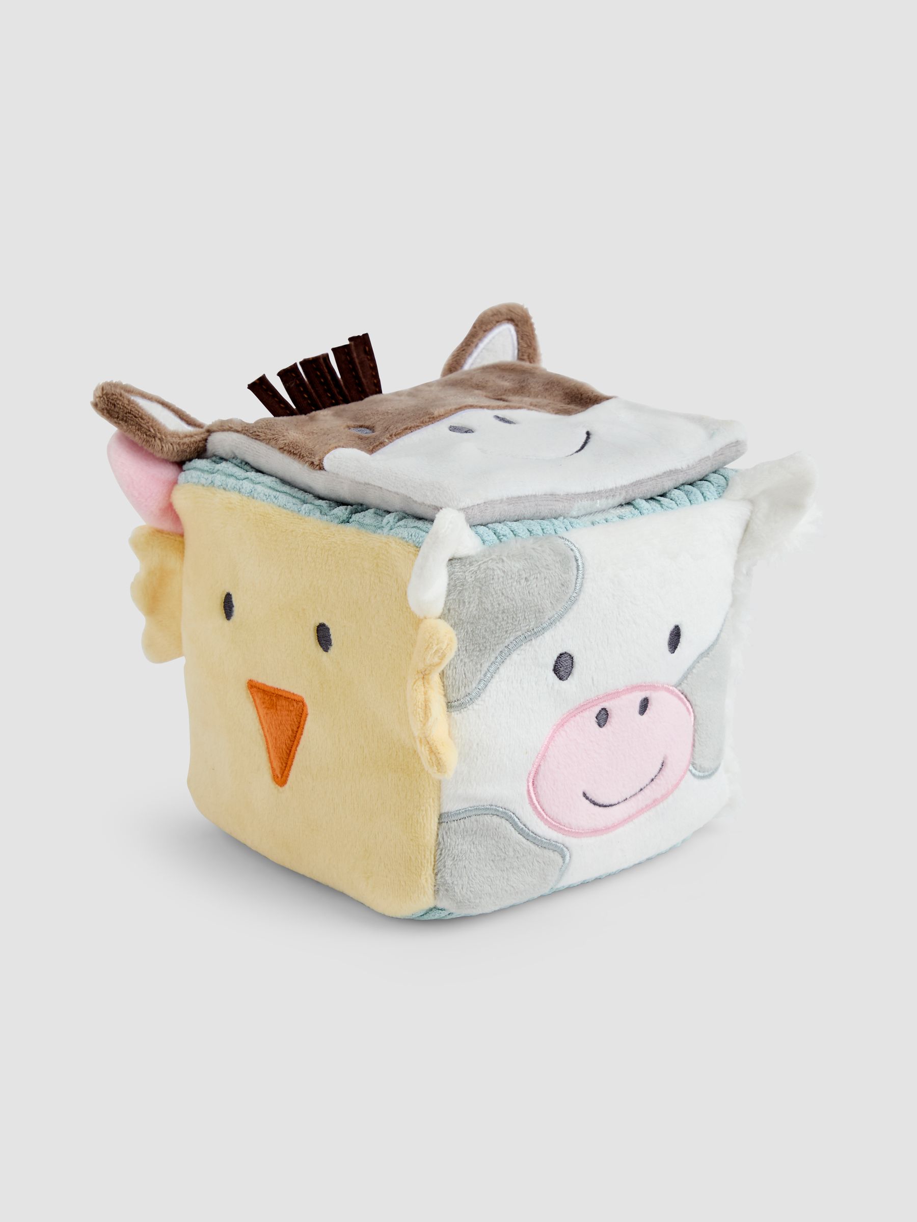 Farm Plush Activity Cube - Image 1 of 6