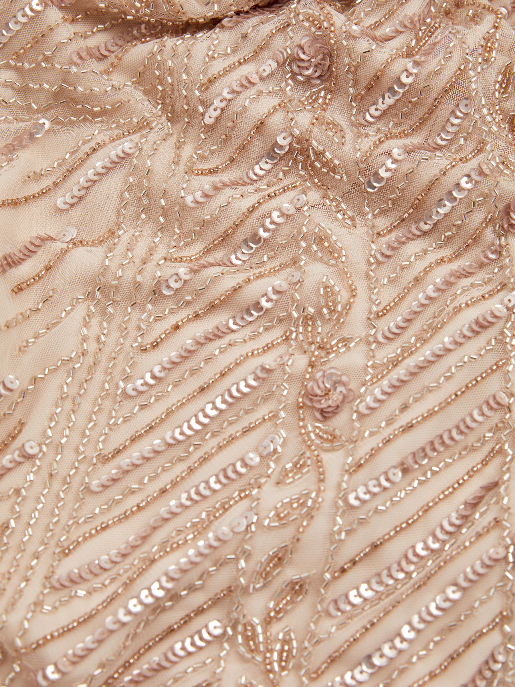 Ava Nude Raishma Nude Embellished Cross Front Maxi Dress - Image 5 of 5
