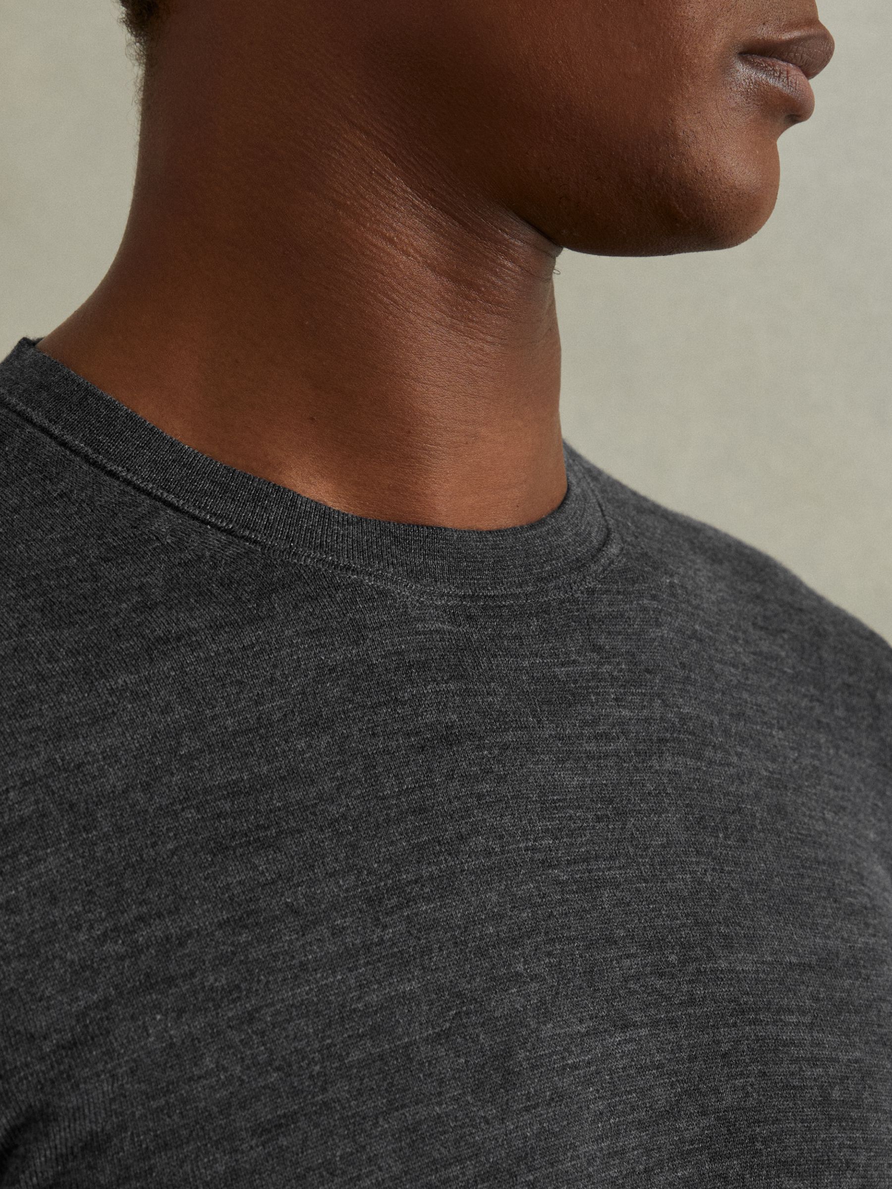 Pack of Two Merino Wool Jumpers in Derby Grey Marl - Image 4 of 5