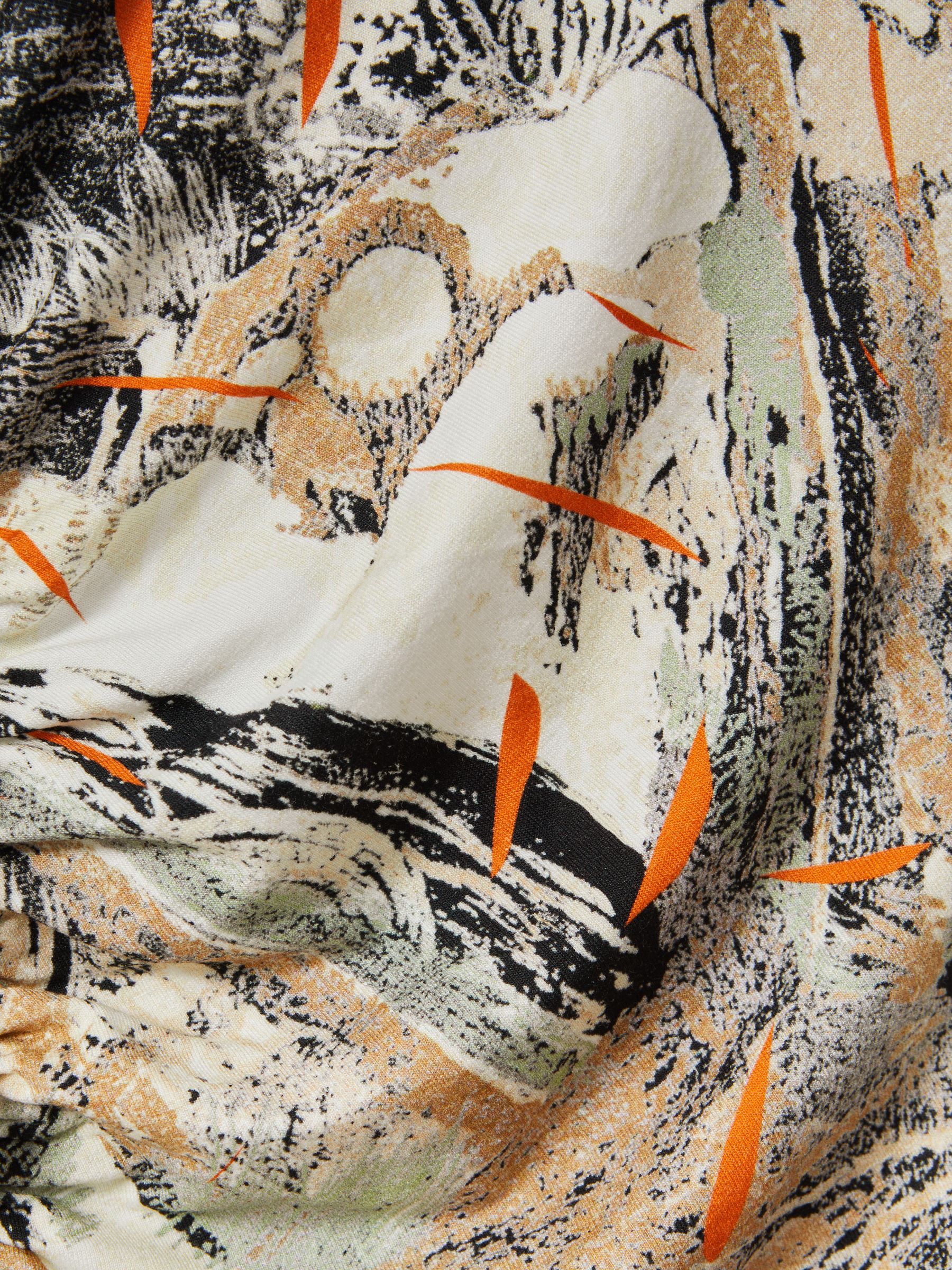 日本未上陸【REISS】LENNIA プリントジャージーミディドレス Reiss Printed Jersey Midi Dress in Multi | REISS