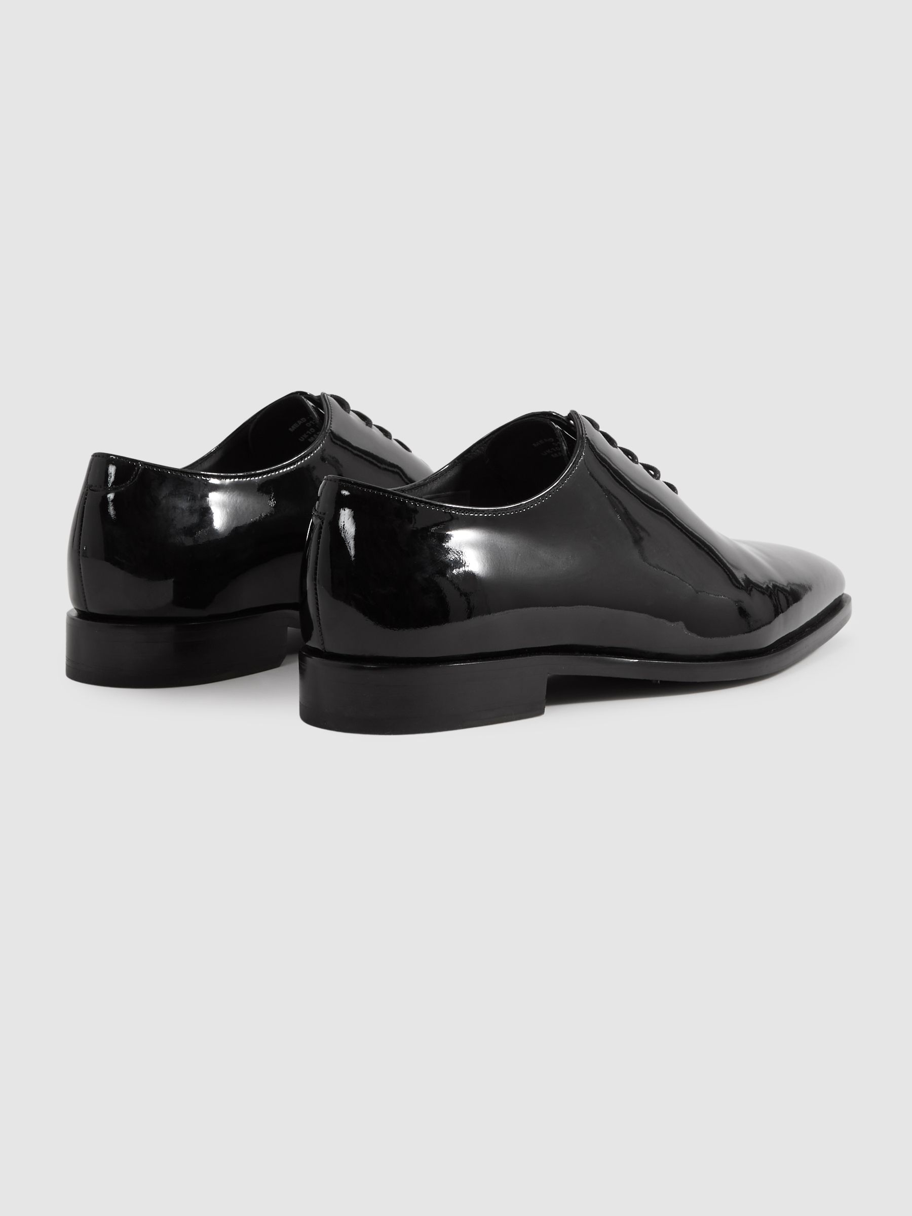 Patent Leather Lace-Up Shoes in Black - Image 4 of 5
