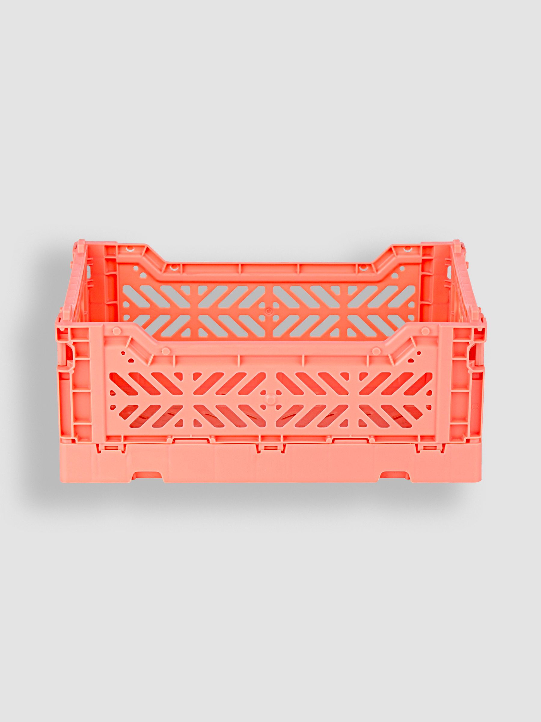 Salmon Pink Aykasa Mini Folding Crate - Image 1 of 3