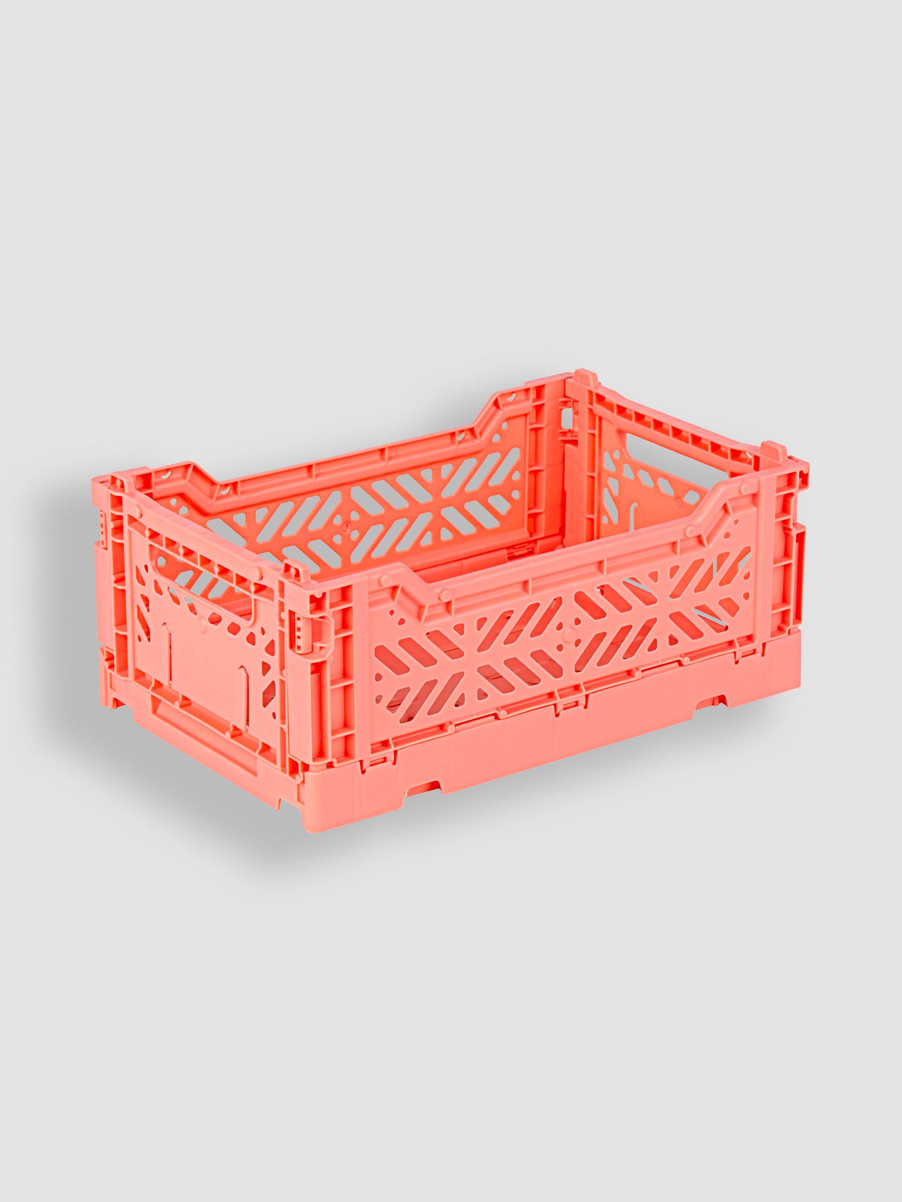 Salmon Pink Aykasa Mini Folding Crate - Image 2 of 3
