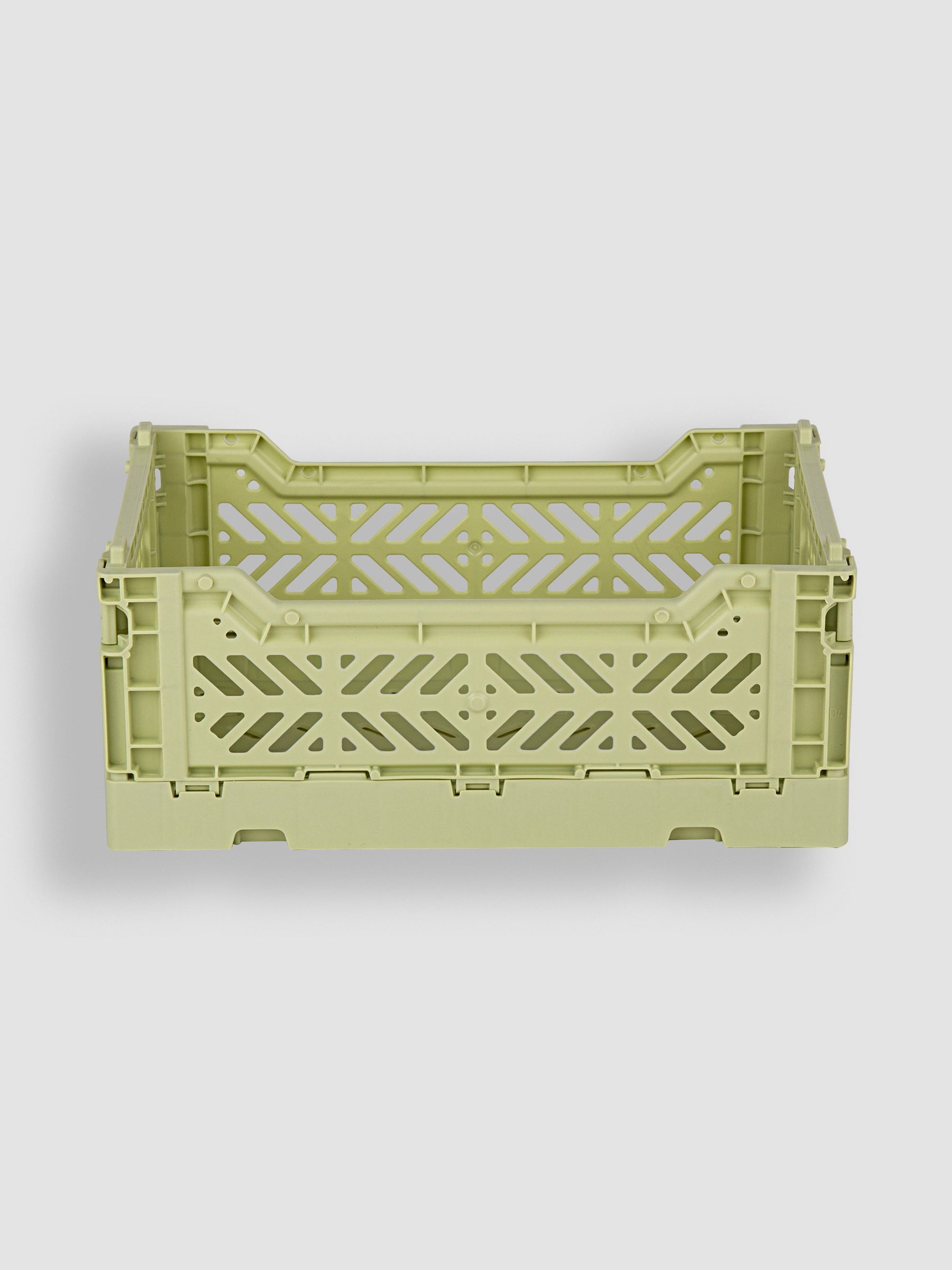 Lime Cream Aykasa Mini Folding Crate - Image 1 of 3