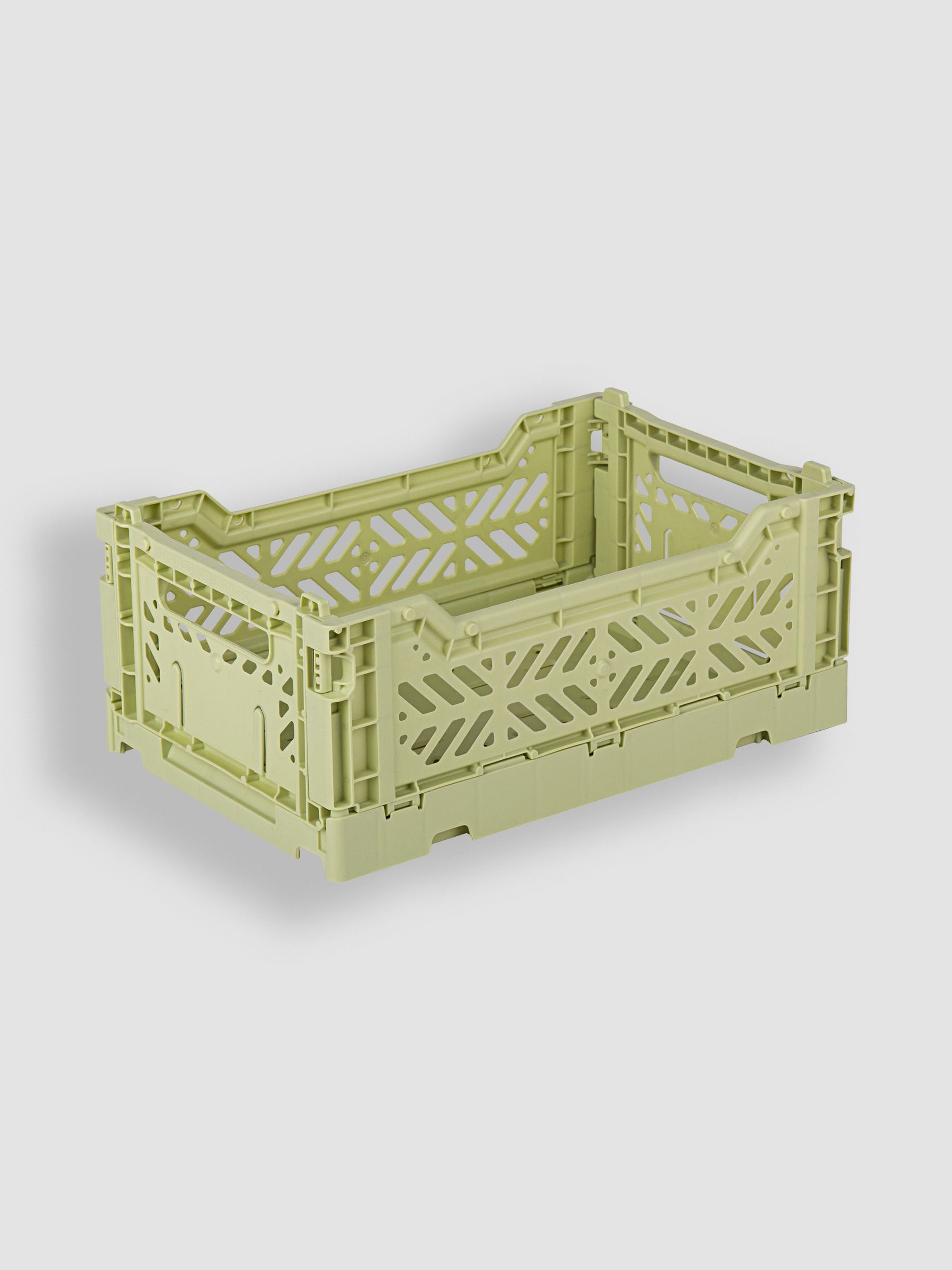 Lime Cream Aykasa Mini Folding Crate - Image 2 of 3