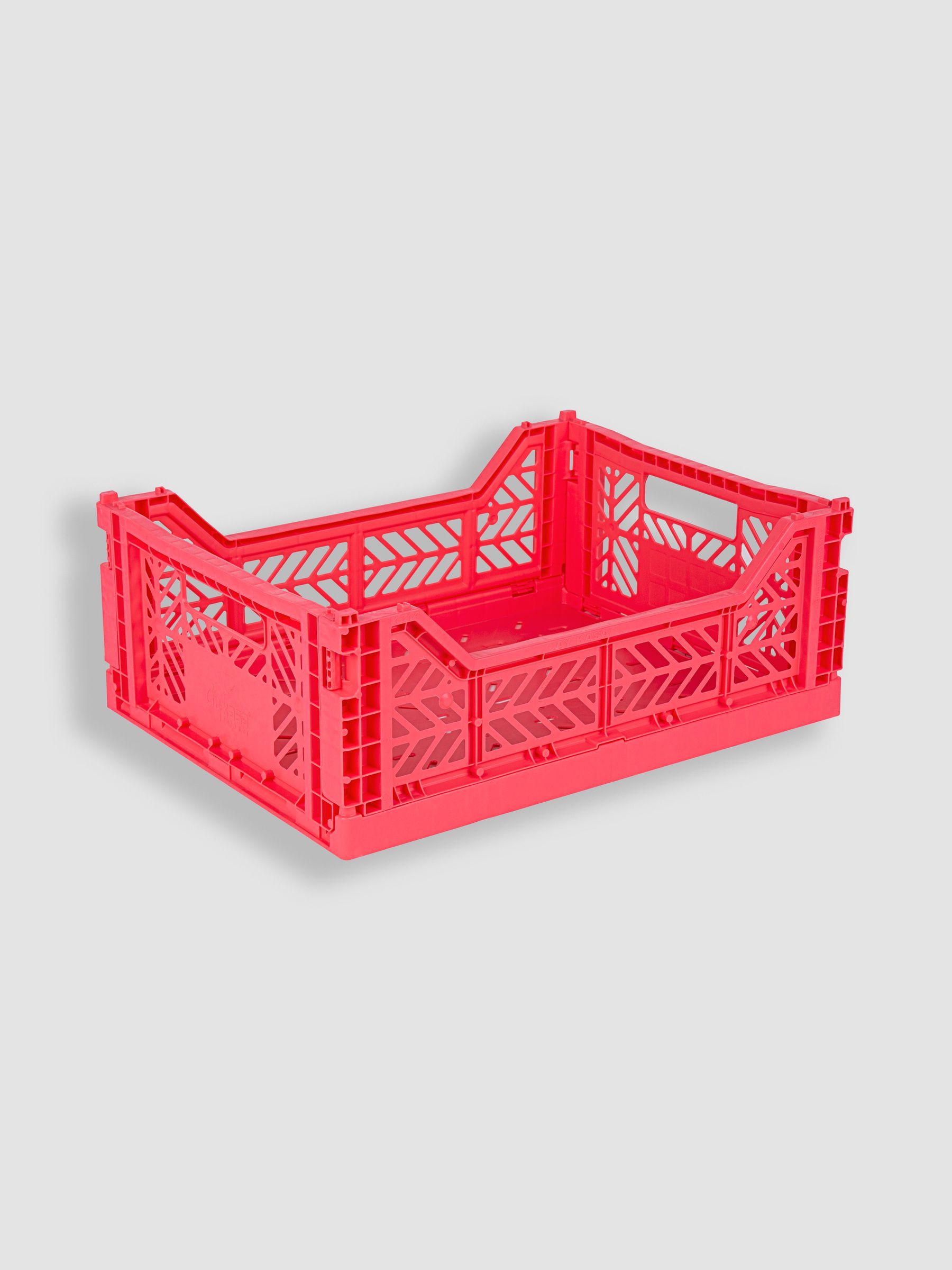 Dark Pink Aykasa Midi Folding Crate - Image 2 of 3