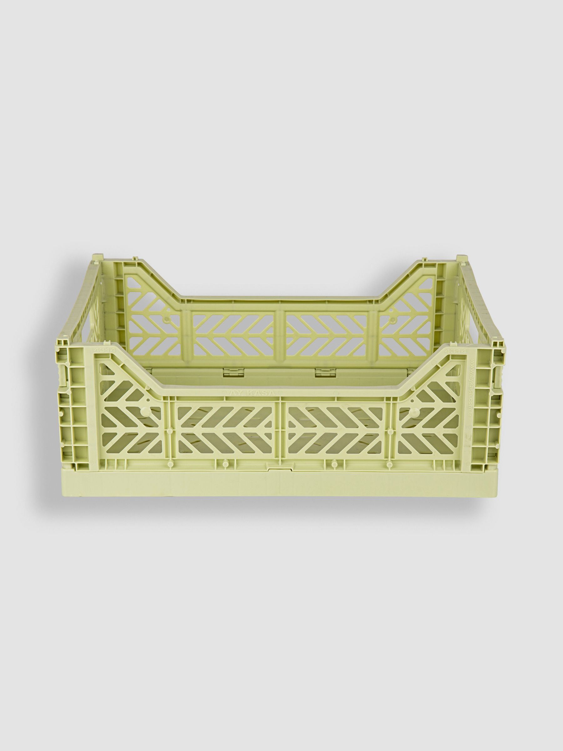 Lime Cream Aykasa Midi Folding Crate - Image 1 of 3
