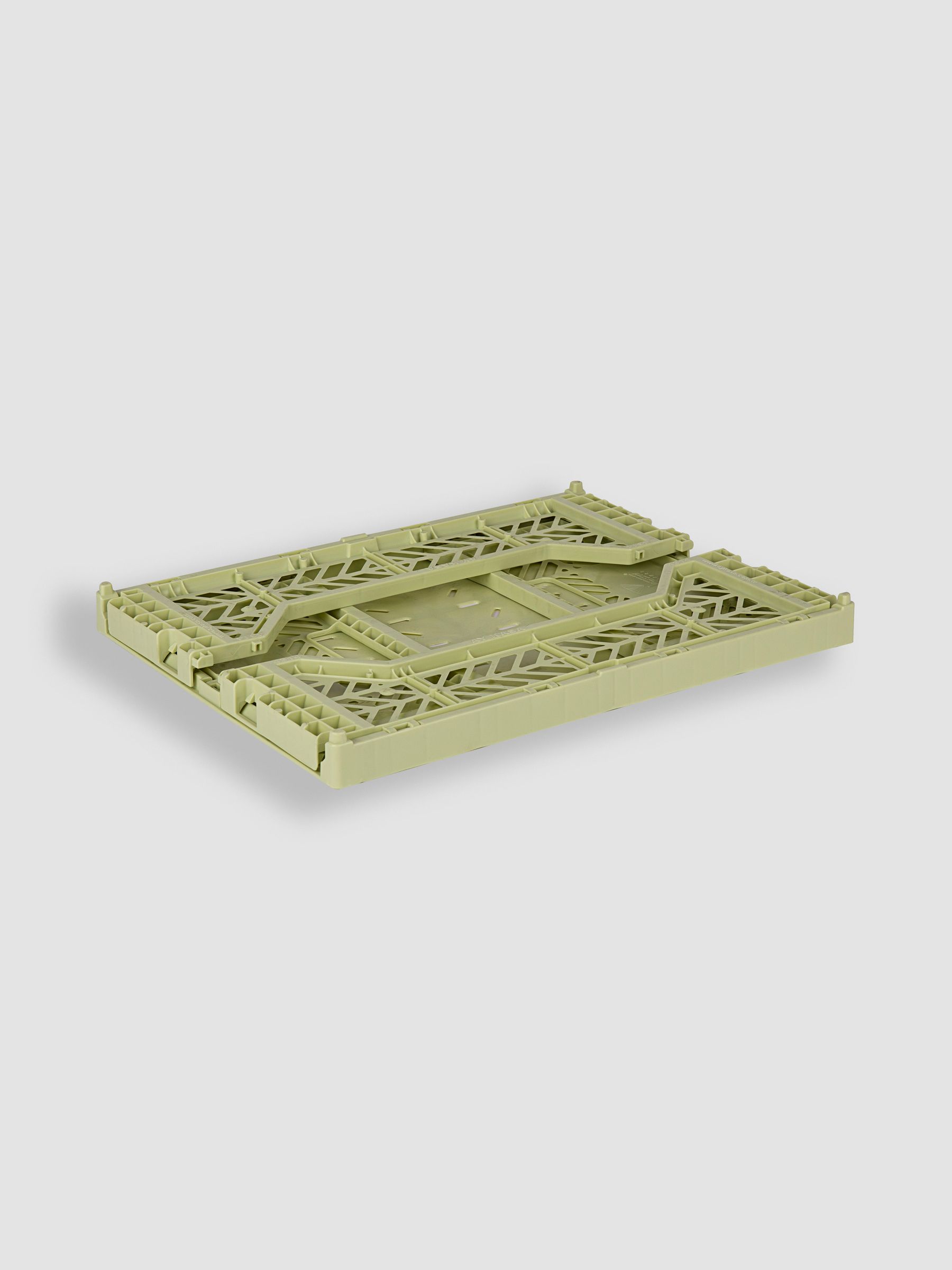 Lime Cream Aykasa Midi Folding Crate - Image 3 of 3