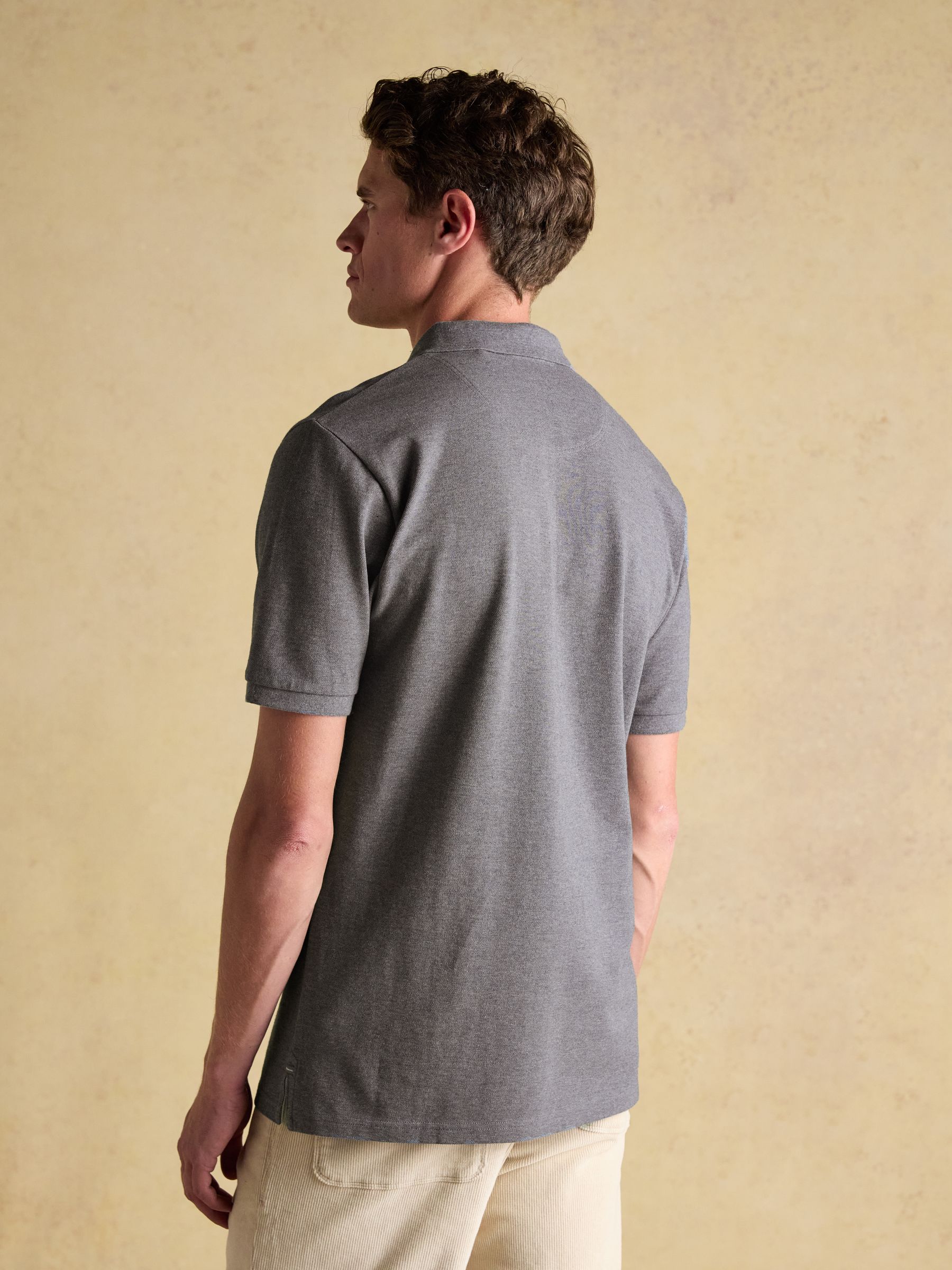 Woody Grey Cotton Pique Polo Shirt - Image 2 of 10