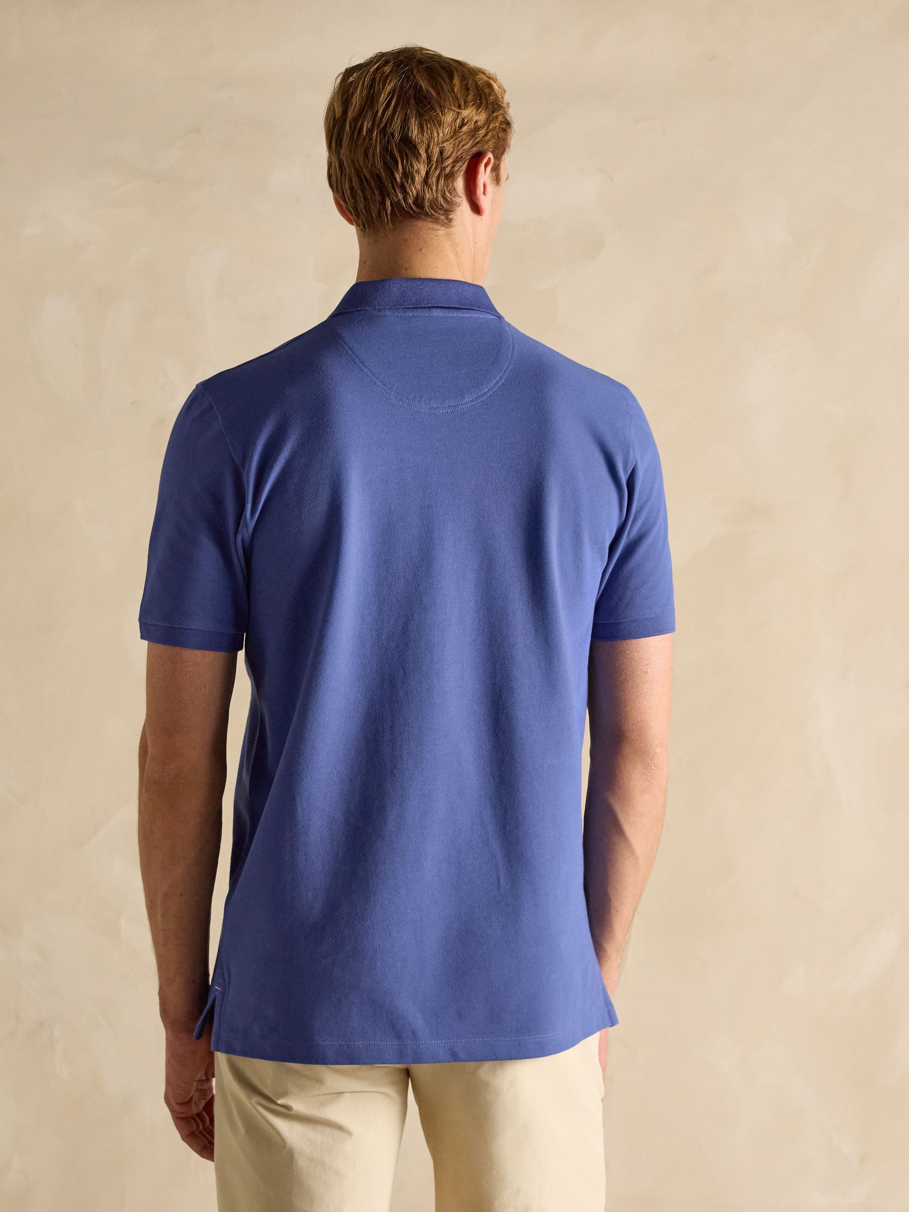 Woody Dark Blue Cotton Pique Polo Shirt - Image 2 of 8