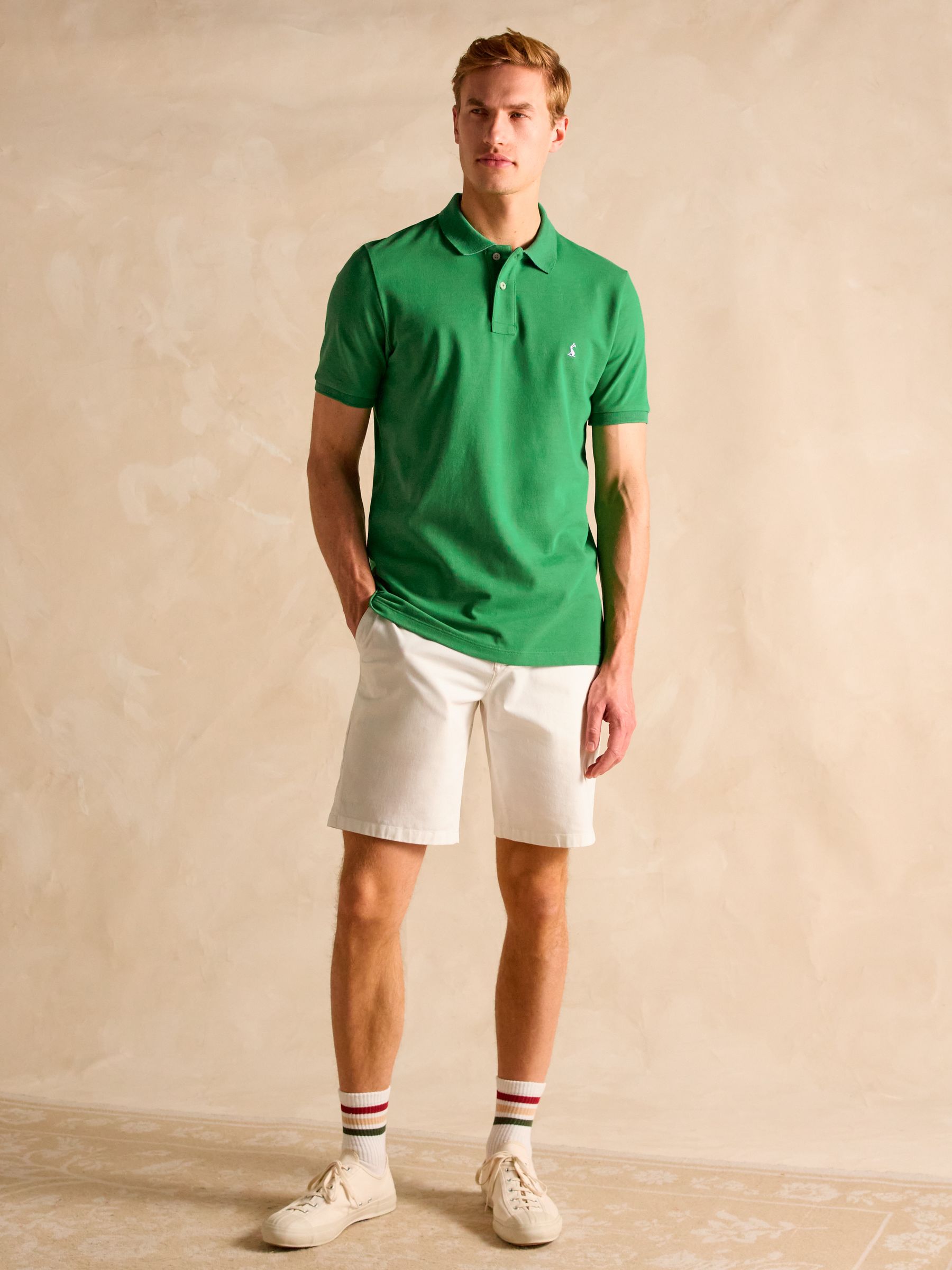 Woody Bright Green Cotton Pique Polo Shirt - Image 4 of 8