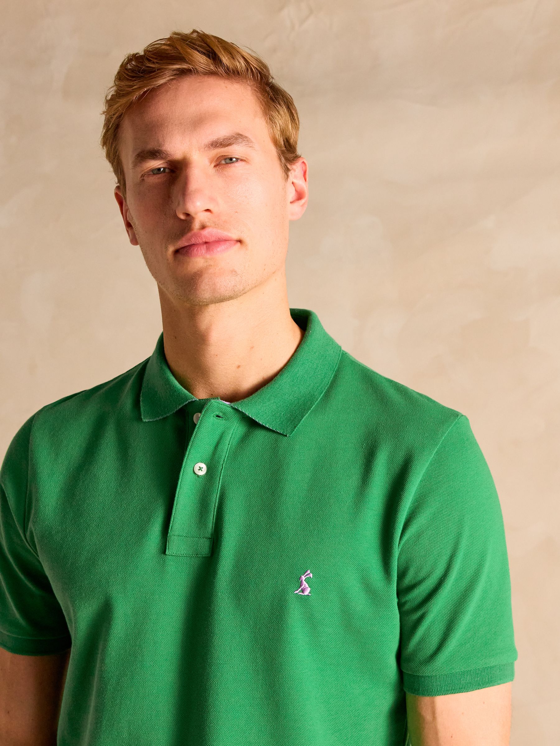Woody Bright Green Cotton Pique Polo Shirt - Image 5 of 8
