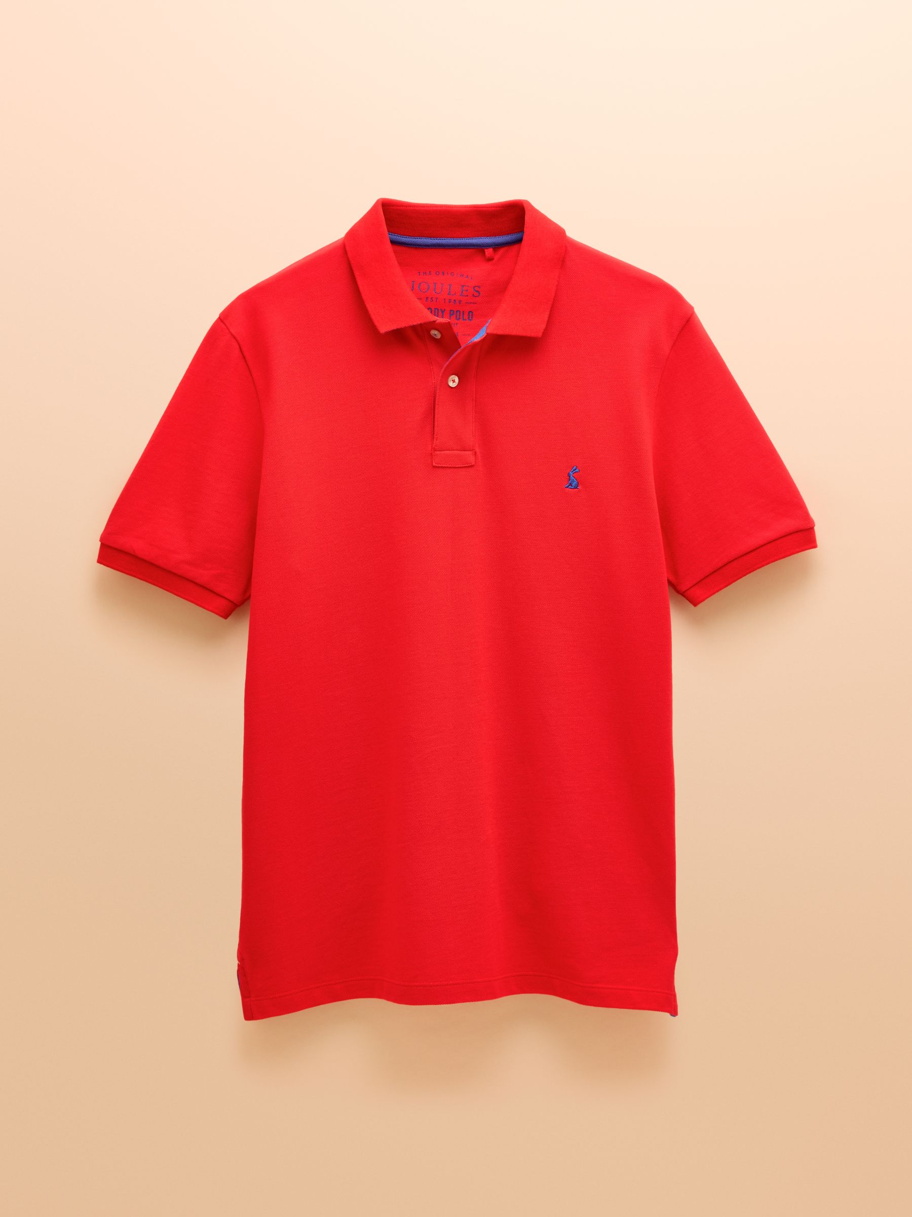 Woody Red Cotton Pique Polo Shirt - Image 8 of 8