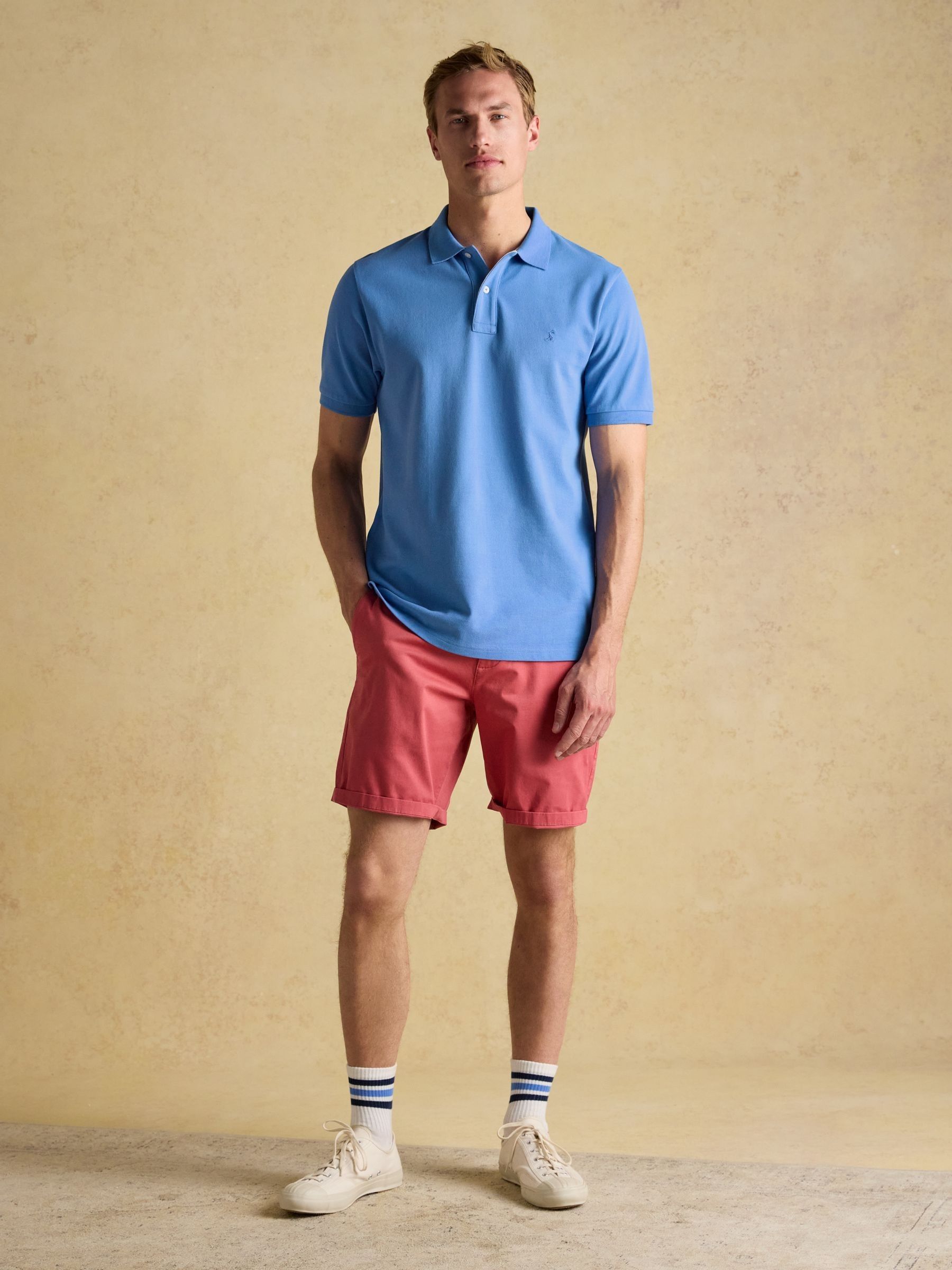 Woody Light Blue Cotton Pique Polo Shirt - Image 3 of 8
