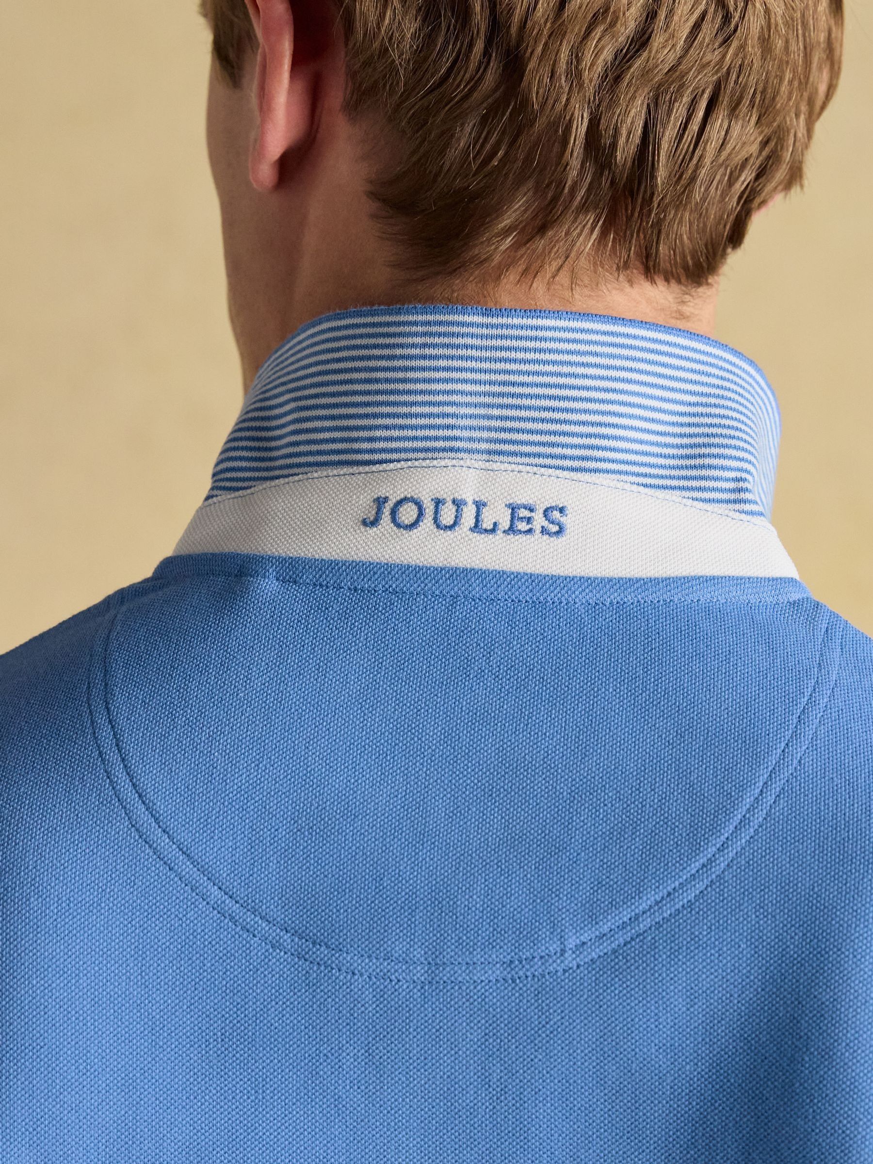 Woody Light Blue Cotton Pique Polo Shirt - Image 7 of 8