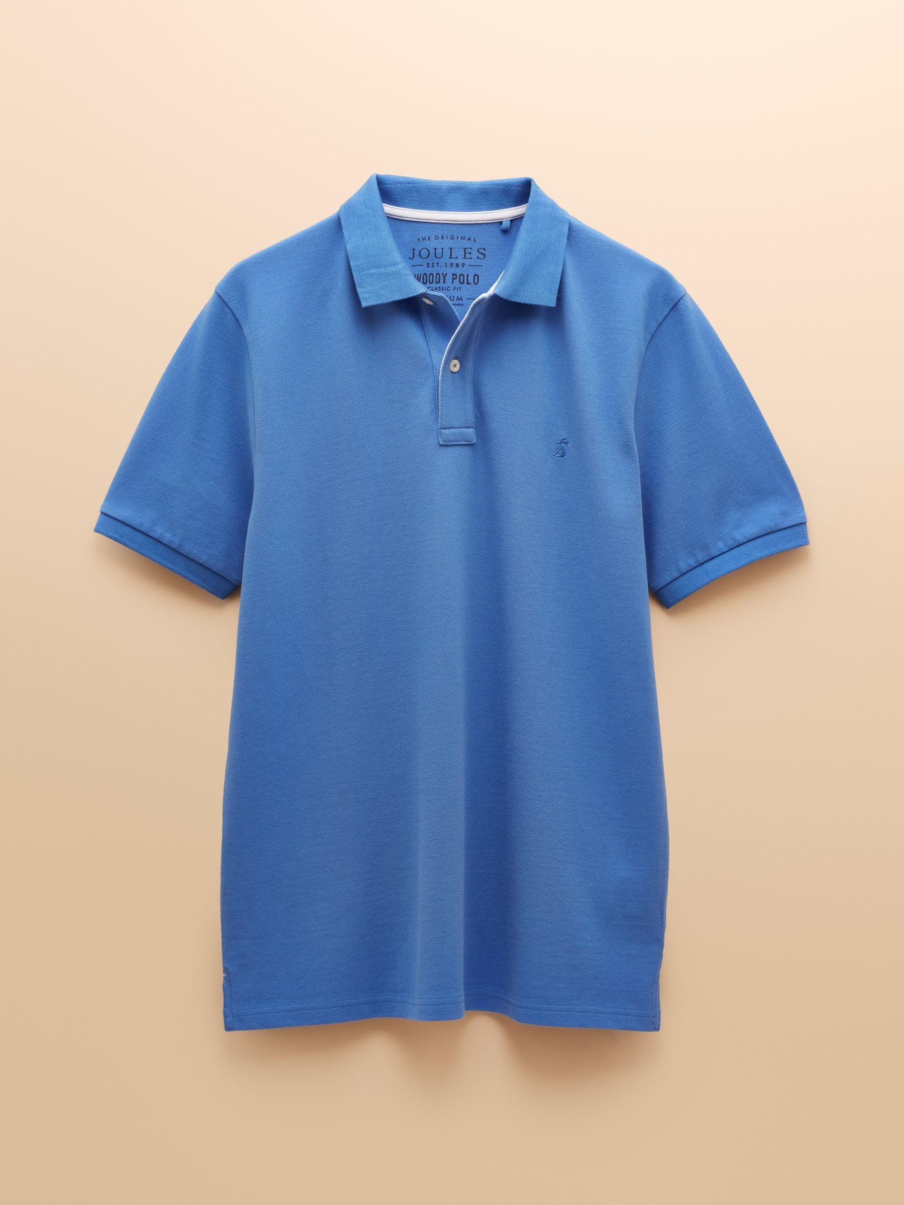 Woody Light Blue Cotton Pique Polo Shirt - Image 8 of 8