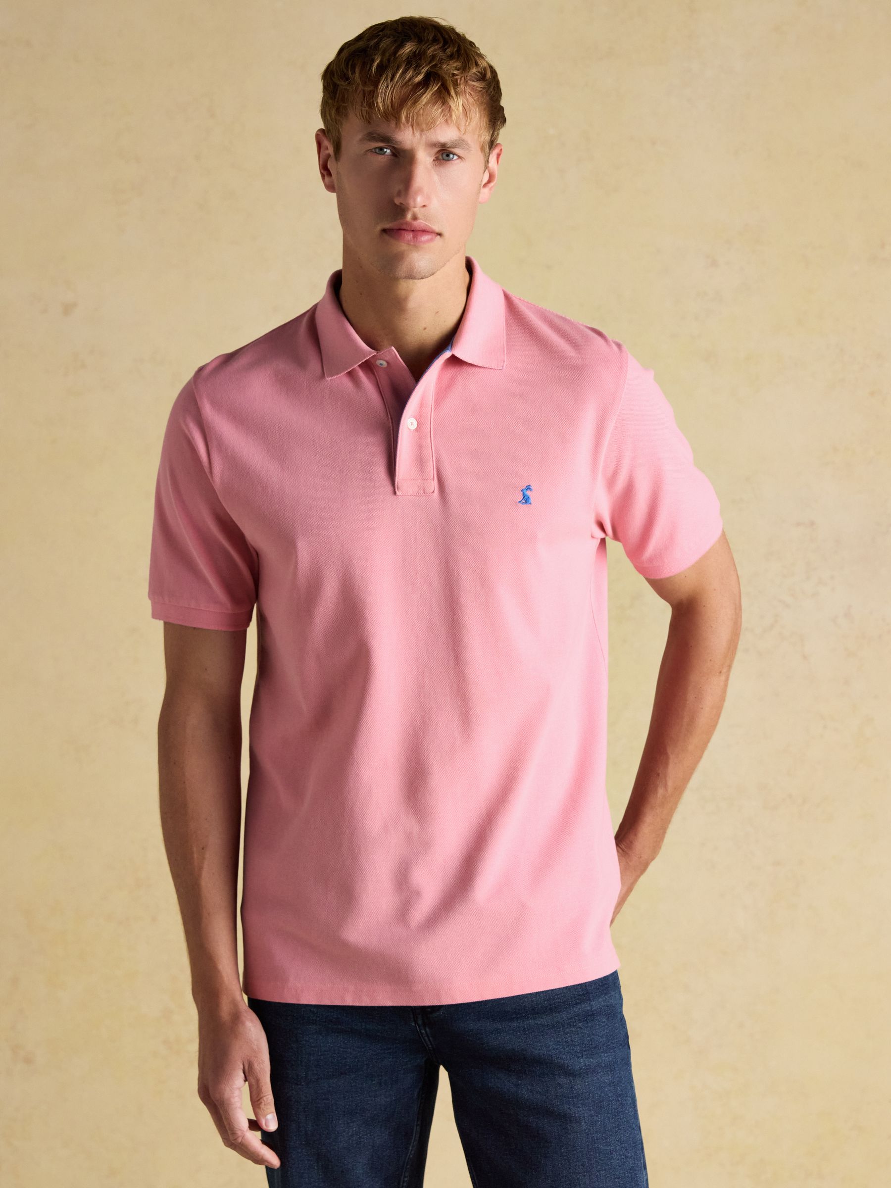 Woody Pink Cotton Pique Polo Shirt - Image 1 of 8