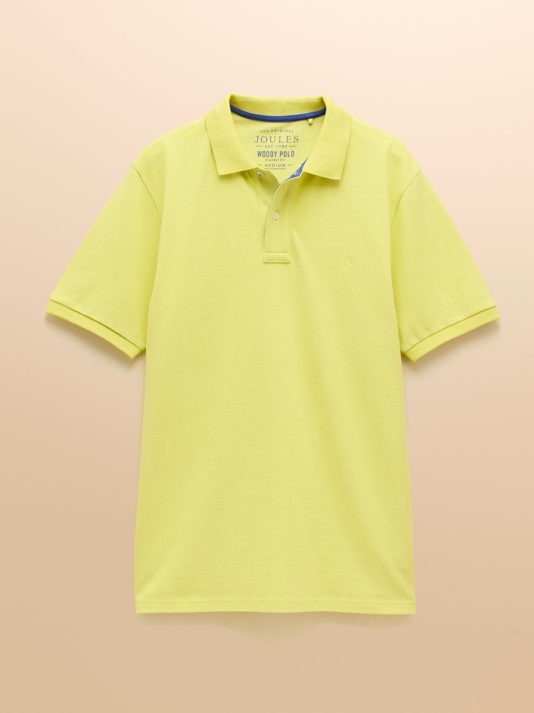 Woody Yellow Cotton Pique Polo Shirt - Image 8 of 8
