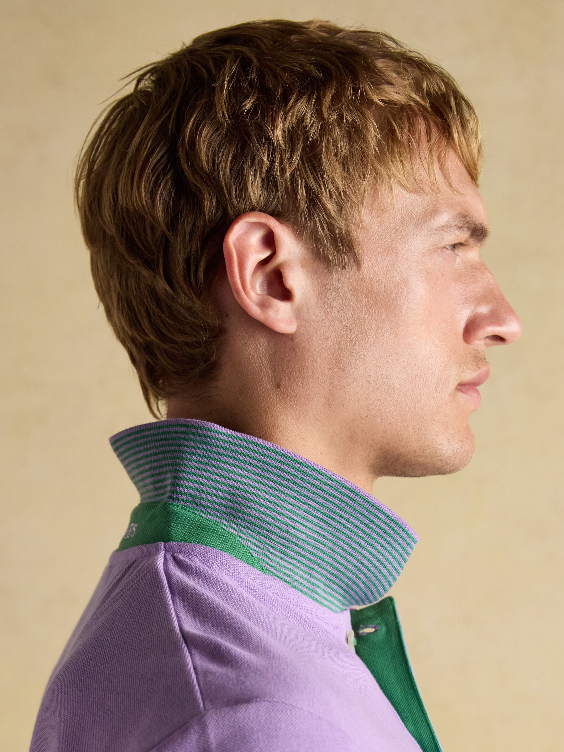 Woody Purple Cotton Pique Polo Shirt - Image 3 of 9