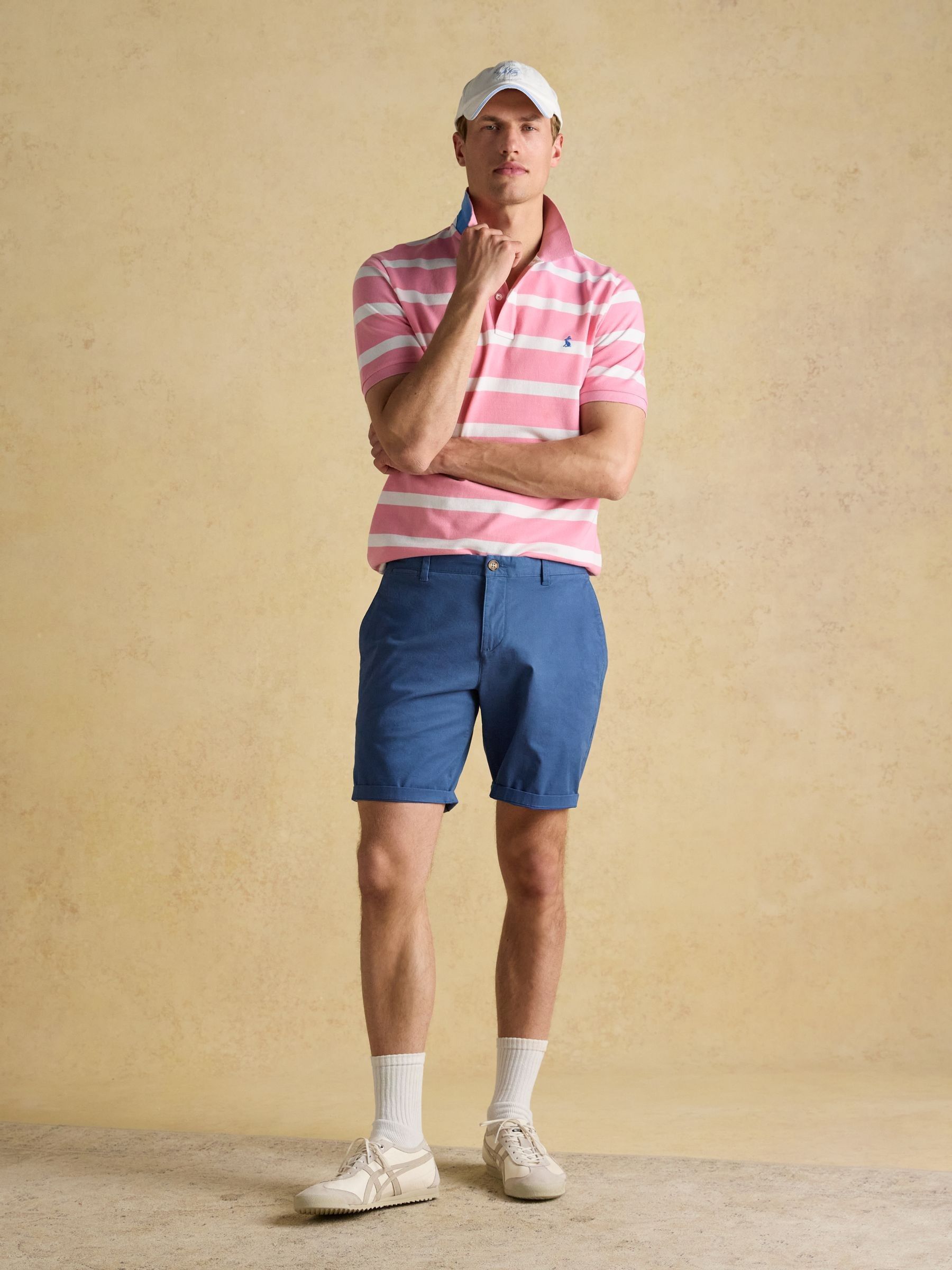 Woody Pink Stripe Cotton Pique Polo Shirt - Image 3 of 9