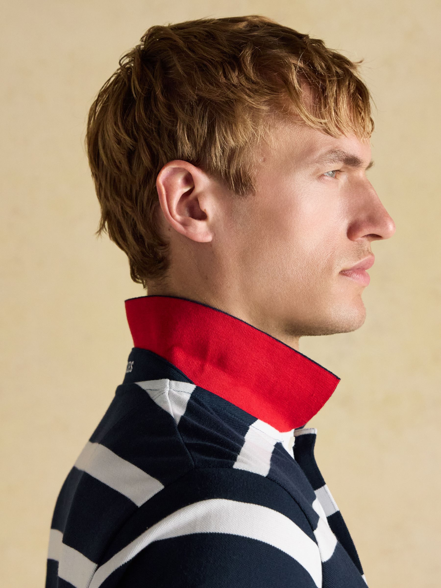 Woody Navy & White Cotton Pique Polo Shirt - Image 7 of 10