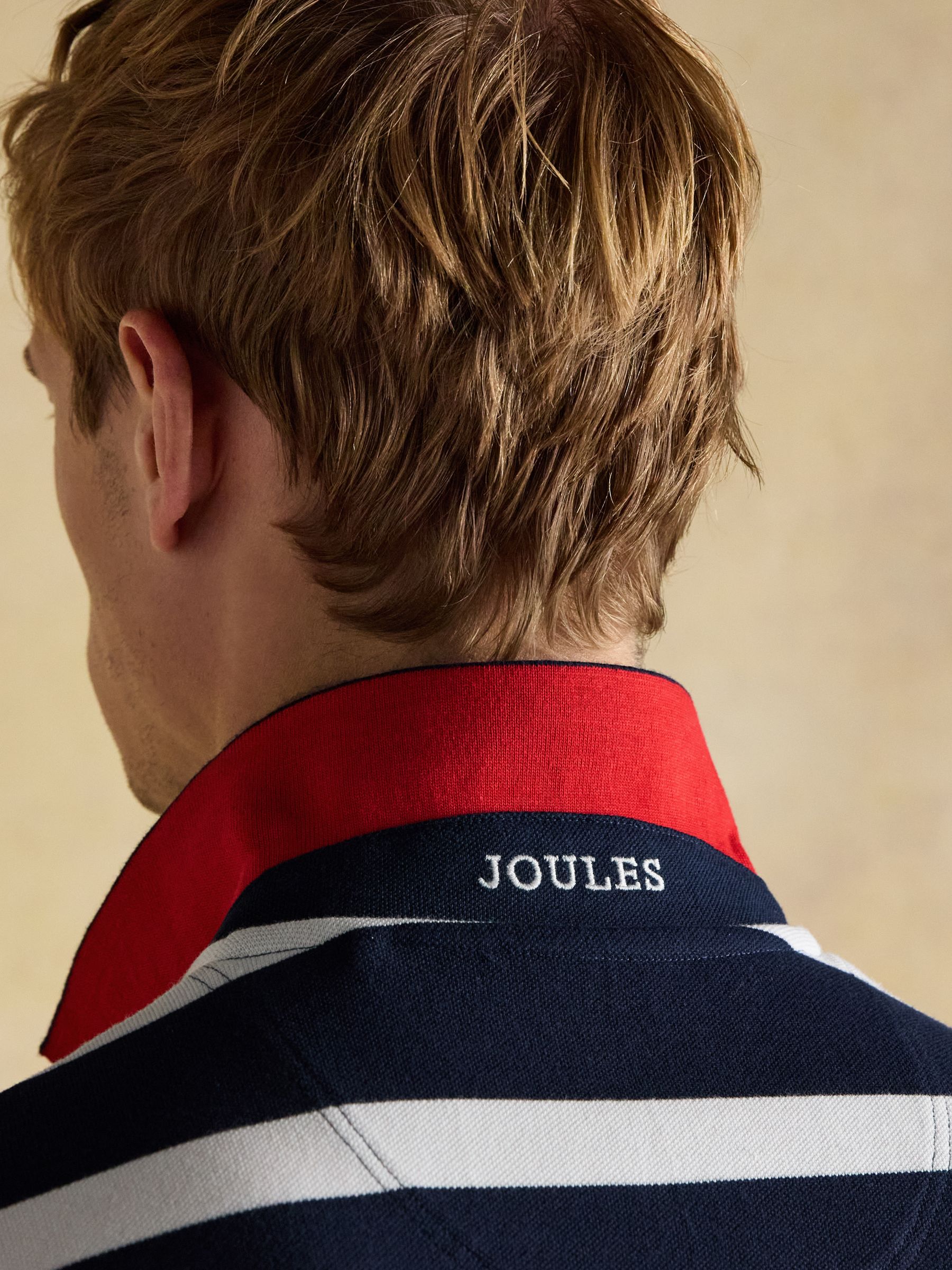 Woody Navy & White Cotton Pique Polo Shirt - Image 8 of 10