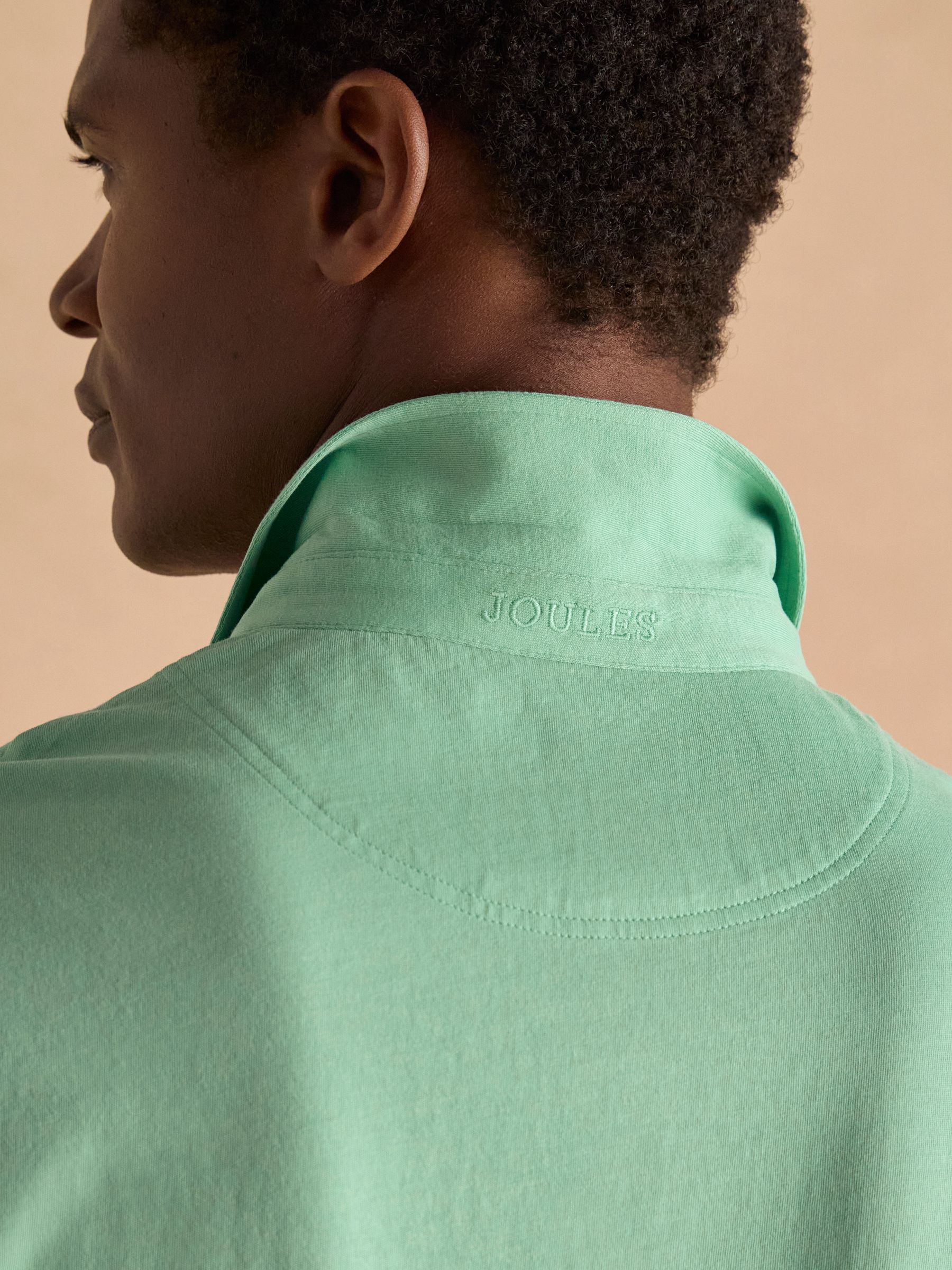 Emmett Green Soft Cotton Short Sleeve Polo Shirt with Pocket - Image 5 of 6