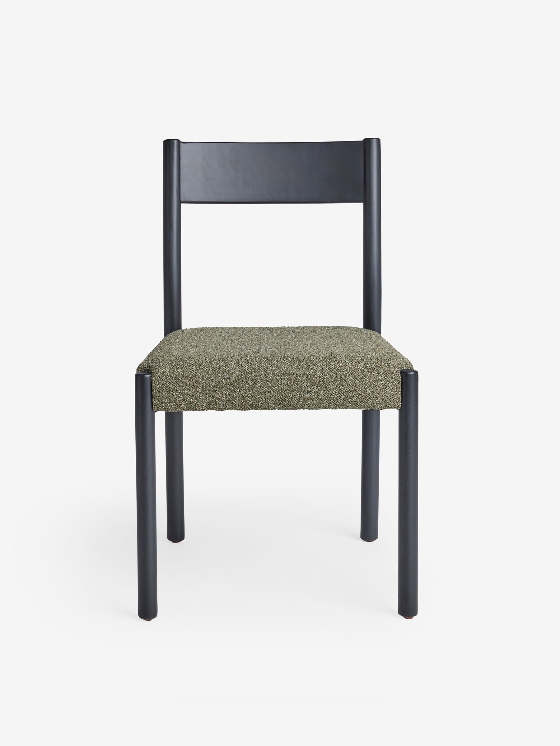 Set of 2 Rhye Dining Chair in Black and Green Boucle - Image 5 of 5