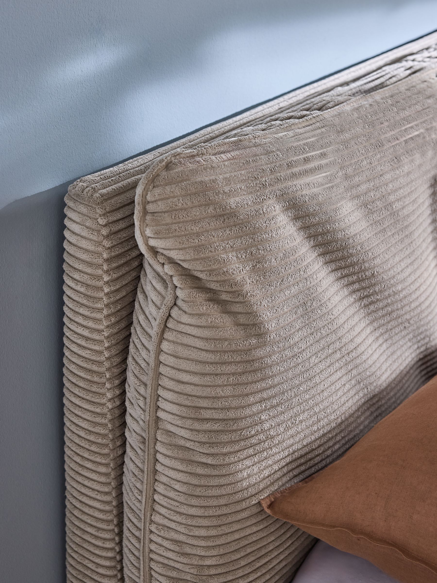 Harlow Bed Frame in Cream Corduroy - Image 4 of 4