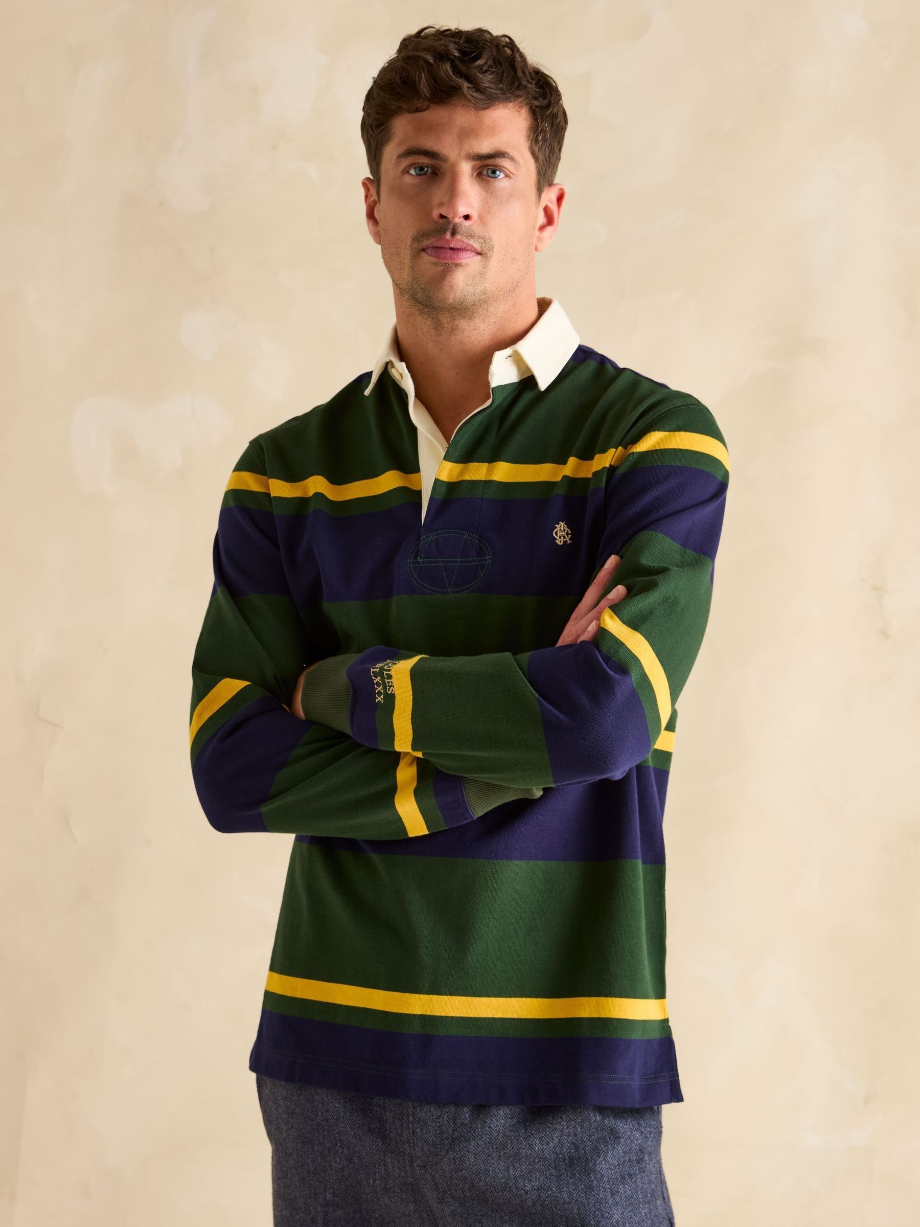 Rugby Club Green & Navy Shirt - Image 1 of 7