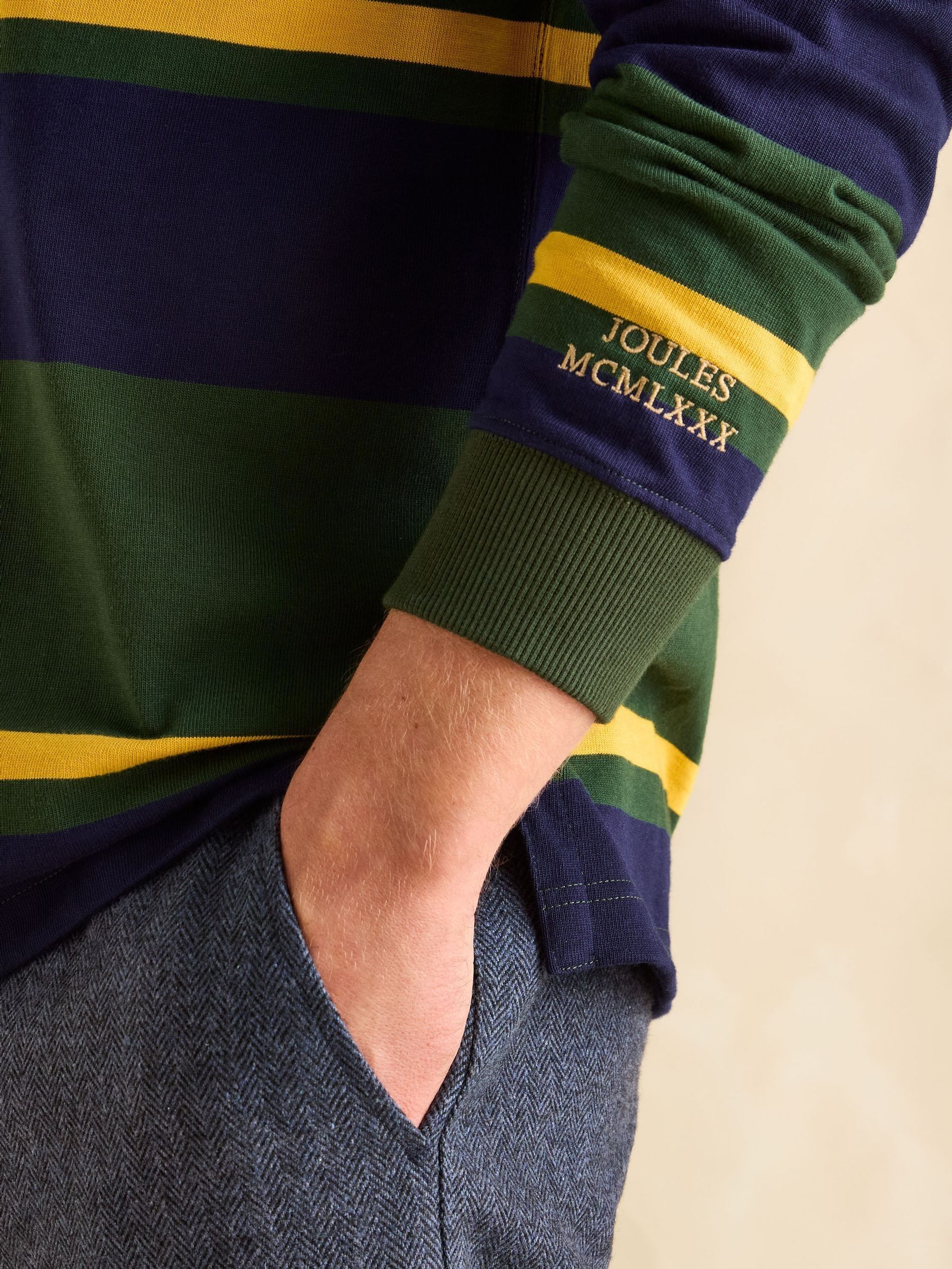 Rugby Club Green & Navy Shirt - Image 6 of 7