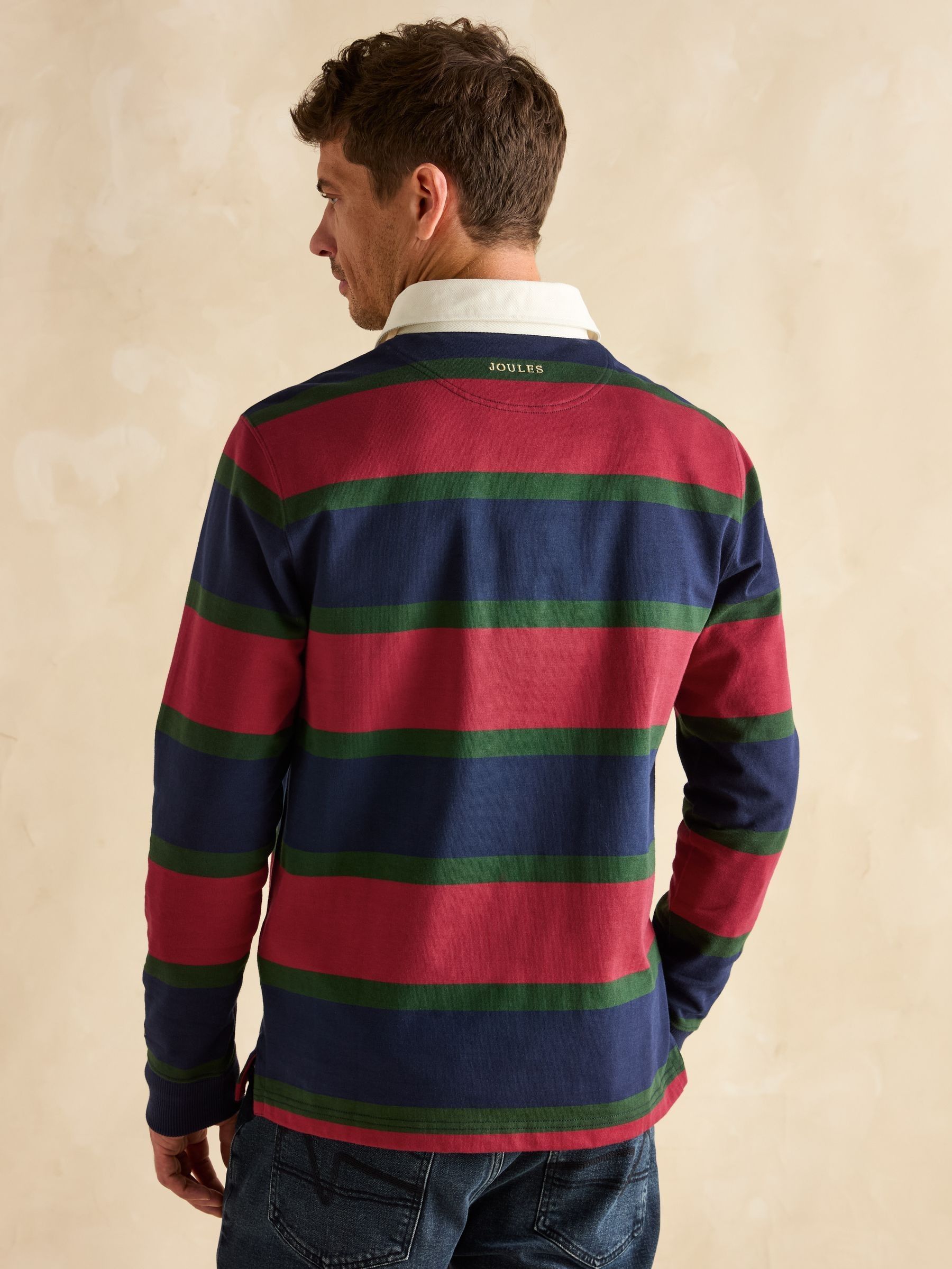 Rugby Club Red & Navy Shirt - Image 2 of 8