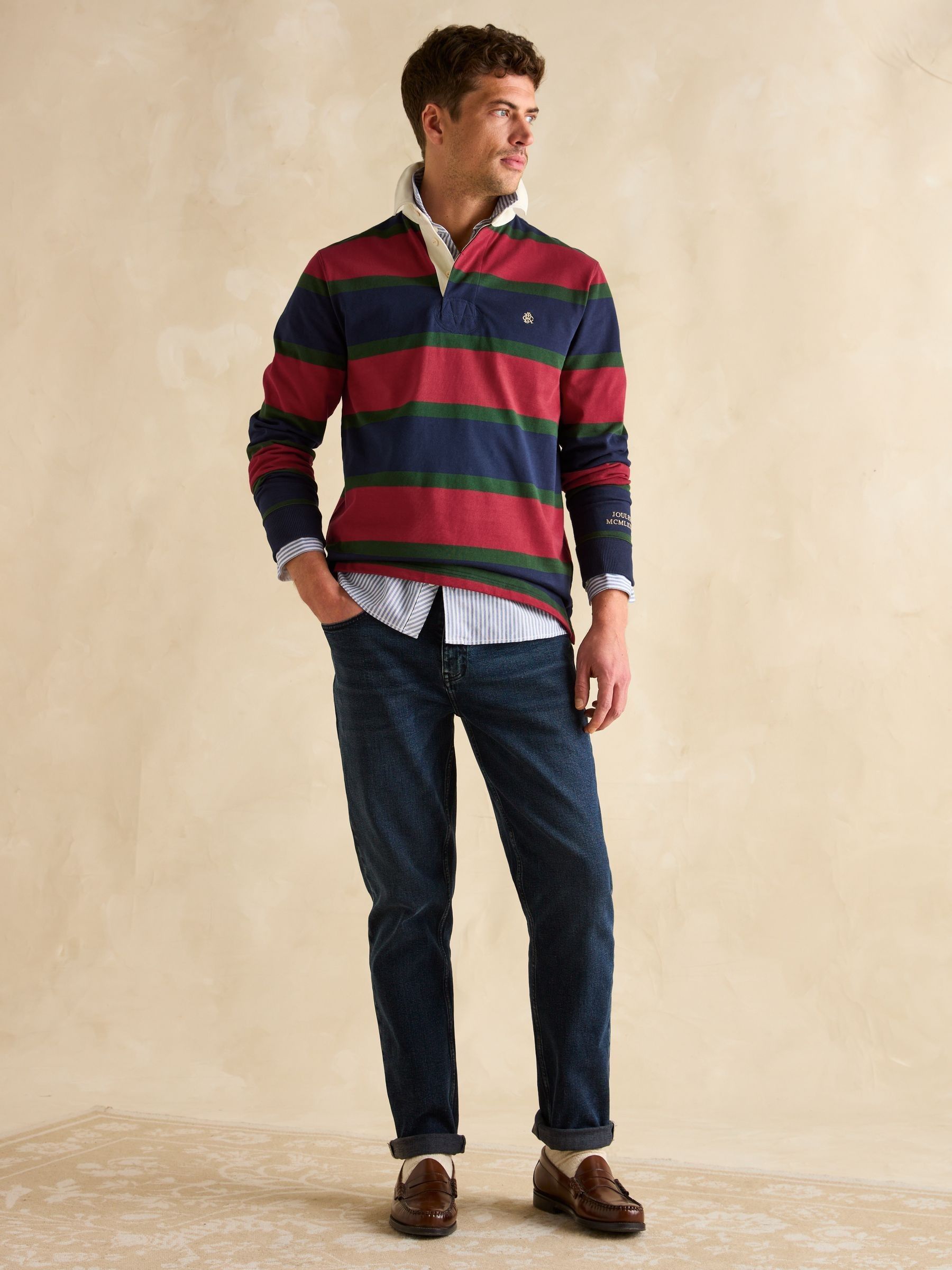 Rugby Club Red & Navy Shirt - Image 3 of 8
